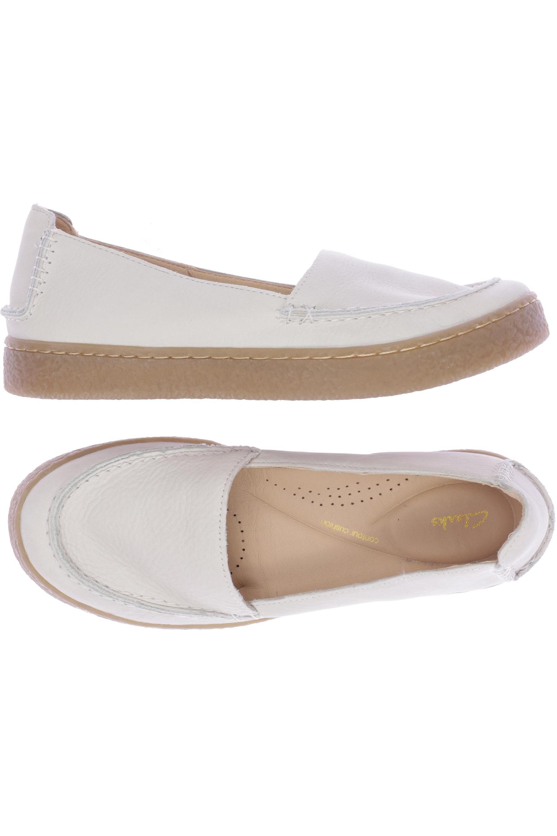 

Clarks Damen Halbschuh, cremeweiß, Gr. 39.5