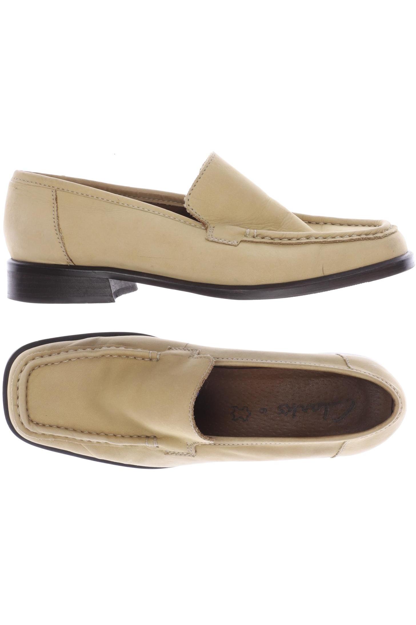 

Clarks Damen Halbschuh, beige, Gr. 6