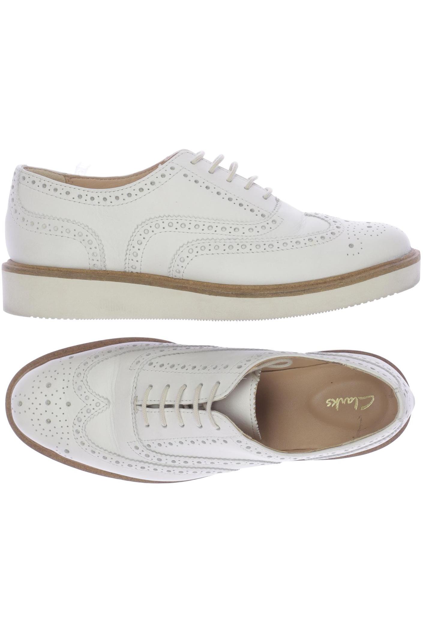 

Clarks Damen Halbschuh, weiß, Gr. 38