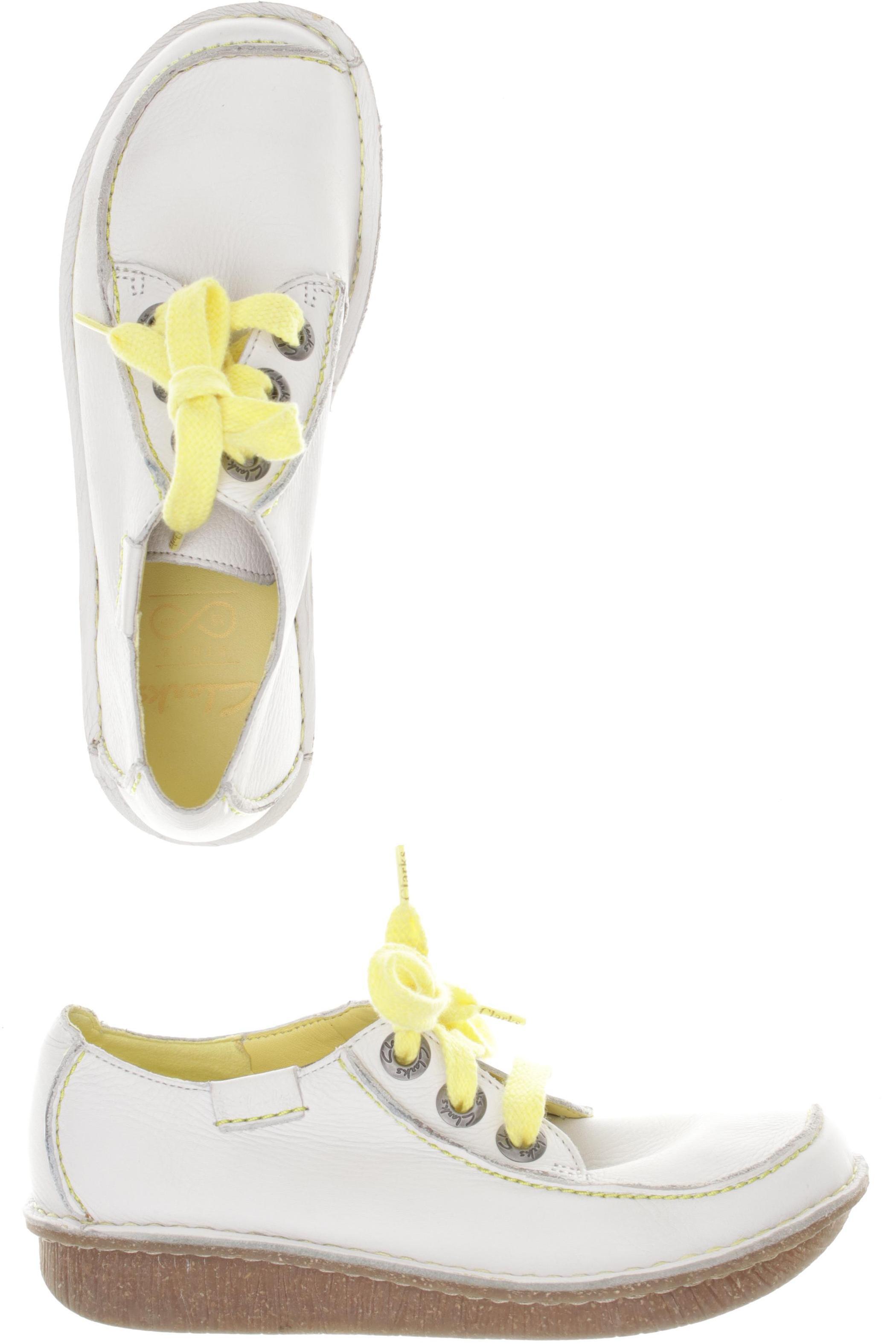 

Clarks Damen Halbschuh, weiß, Gr. 4.5