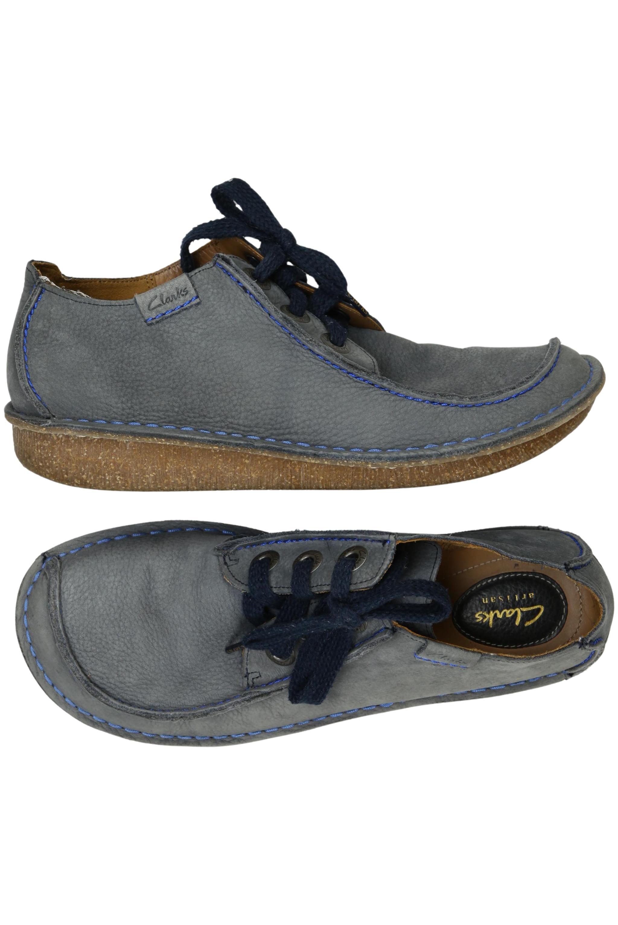 

Clarks Damen Halbschuh, blau, Gr. 42