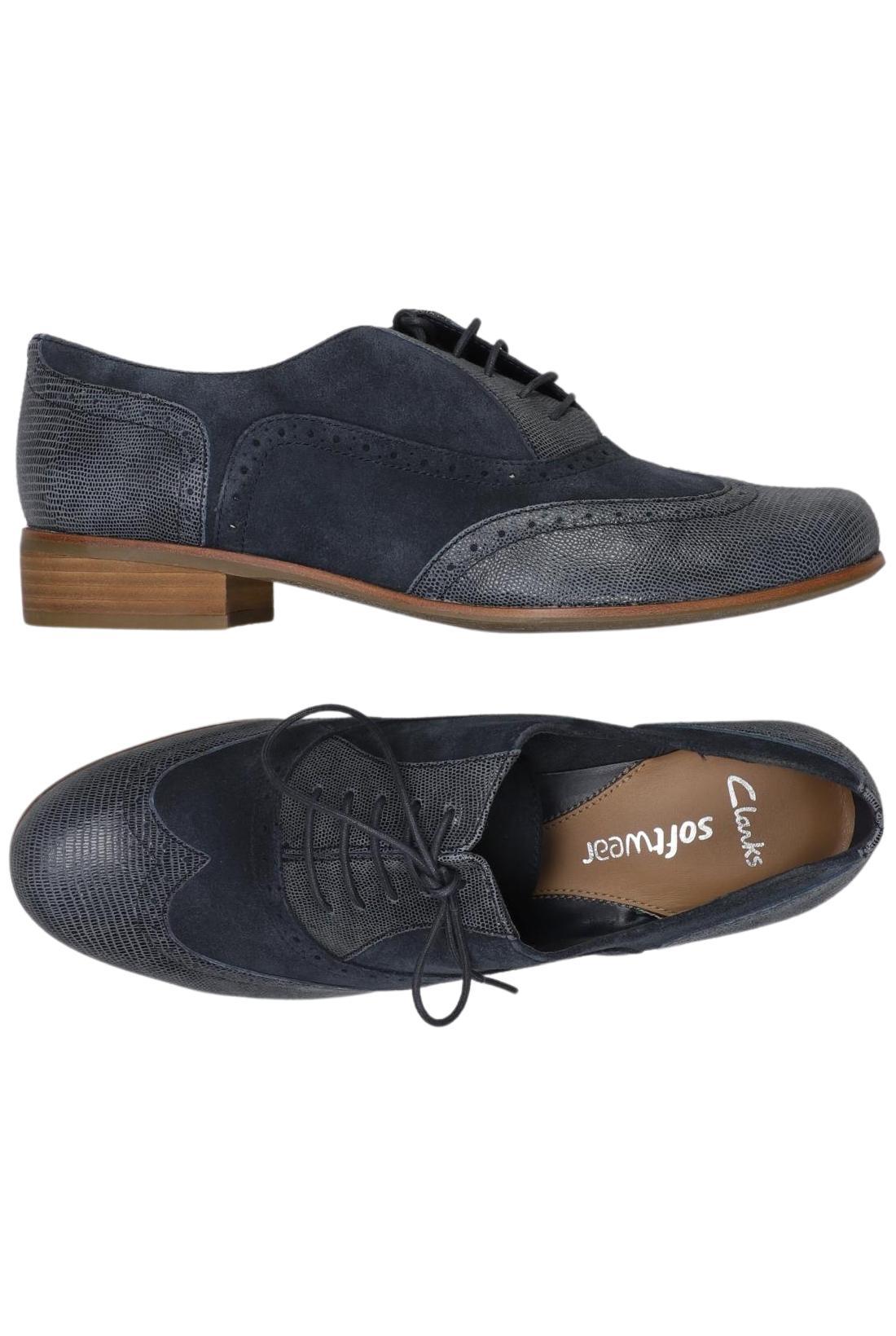 

Clarks Damen Halbschuh, marineblau, Gr. 8
