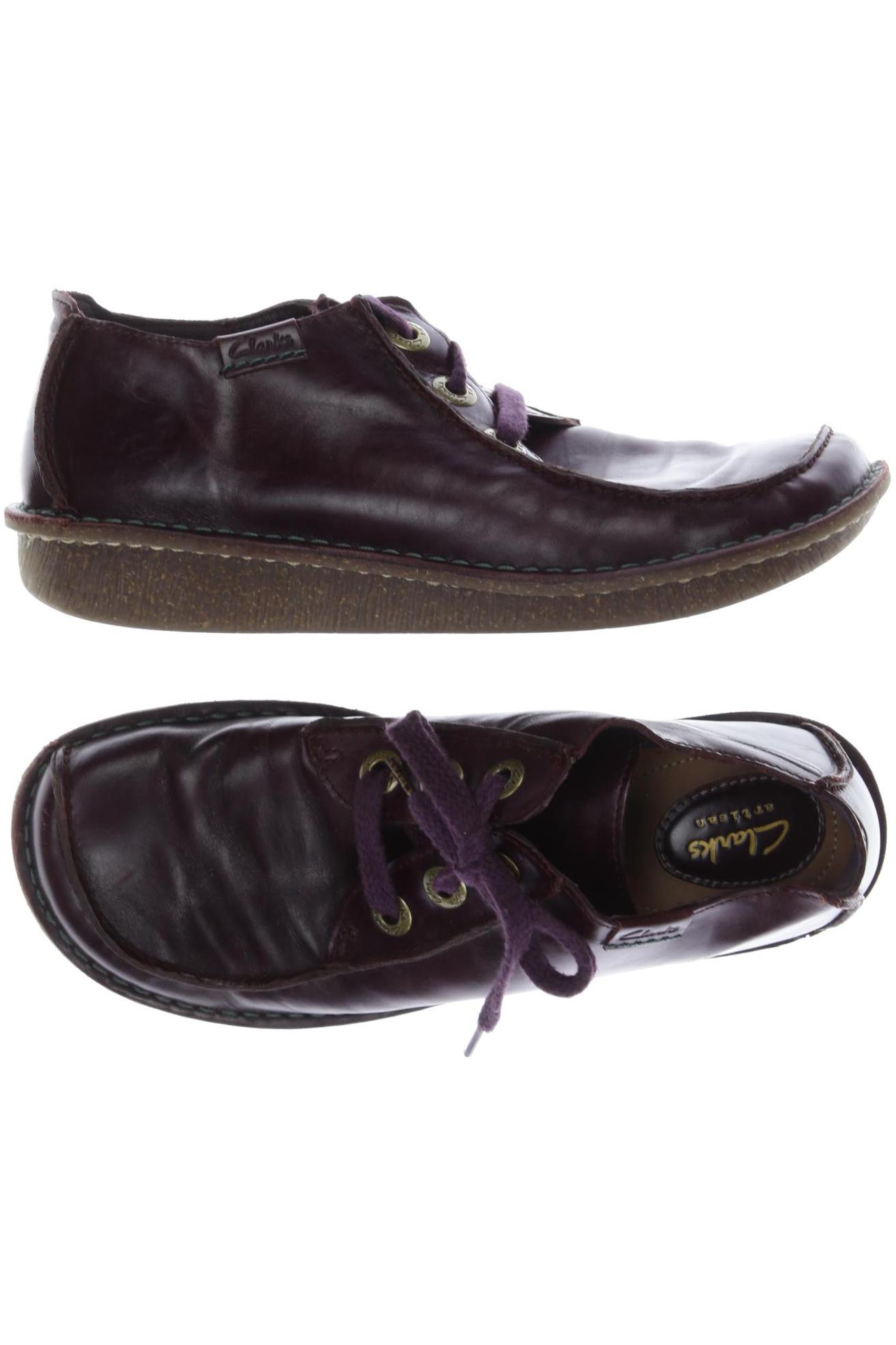 

Clarks Damen Halbschuh, bordeaux, Gr. 42