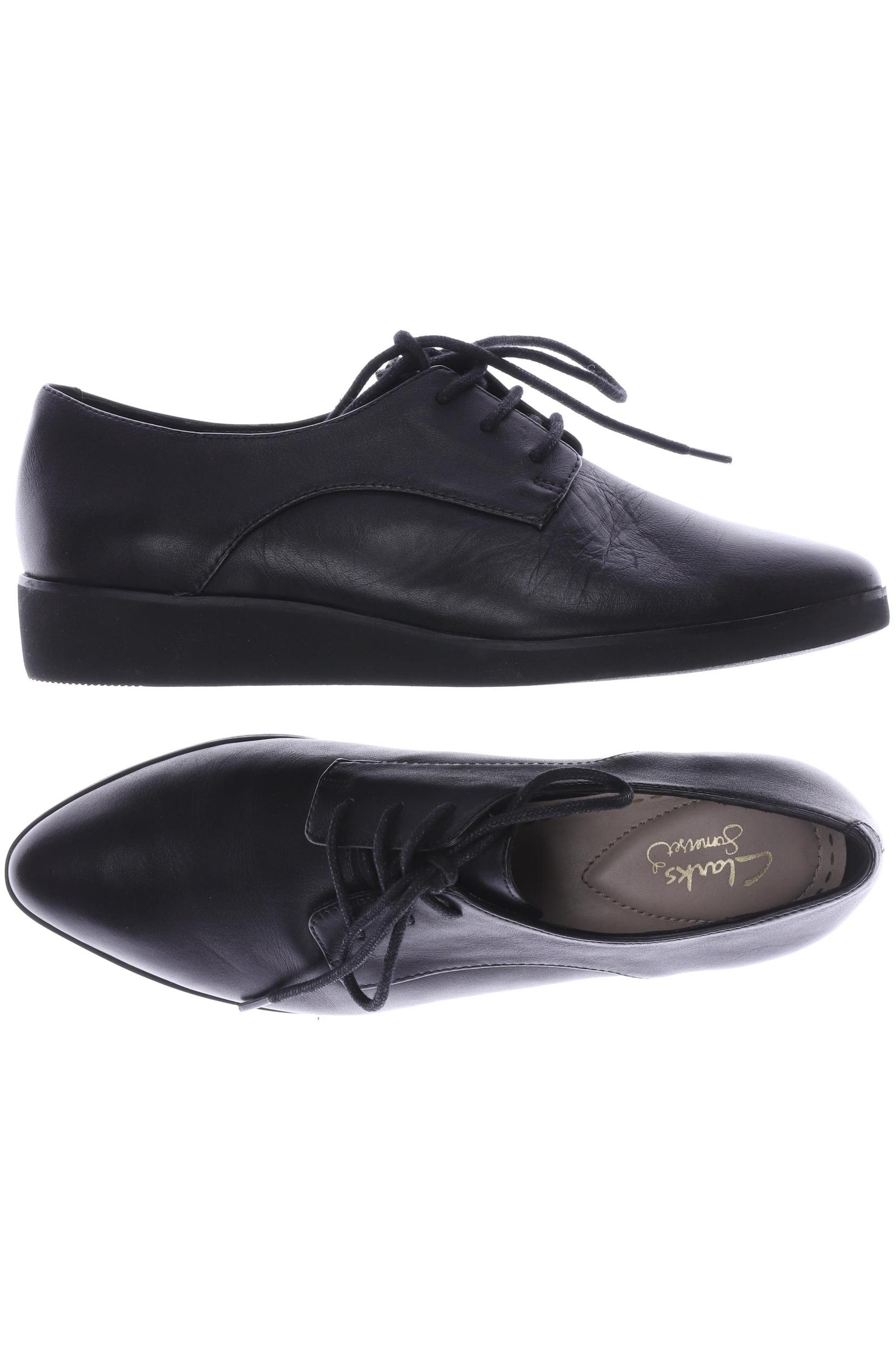 

Clarks Damen Halbschuh, schwarz, Gr. 37.5
