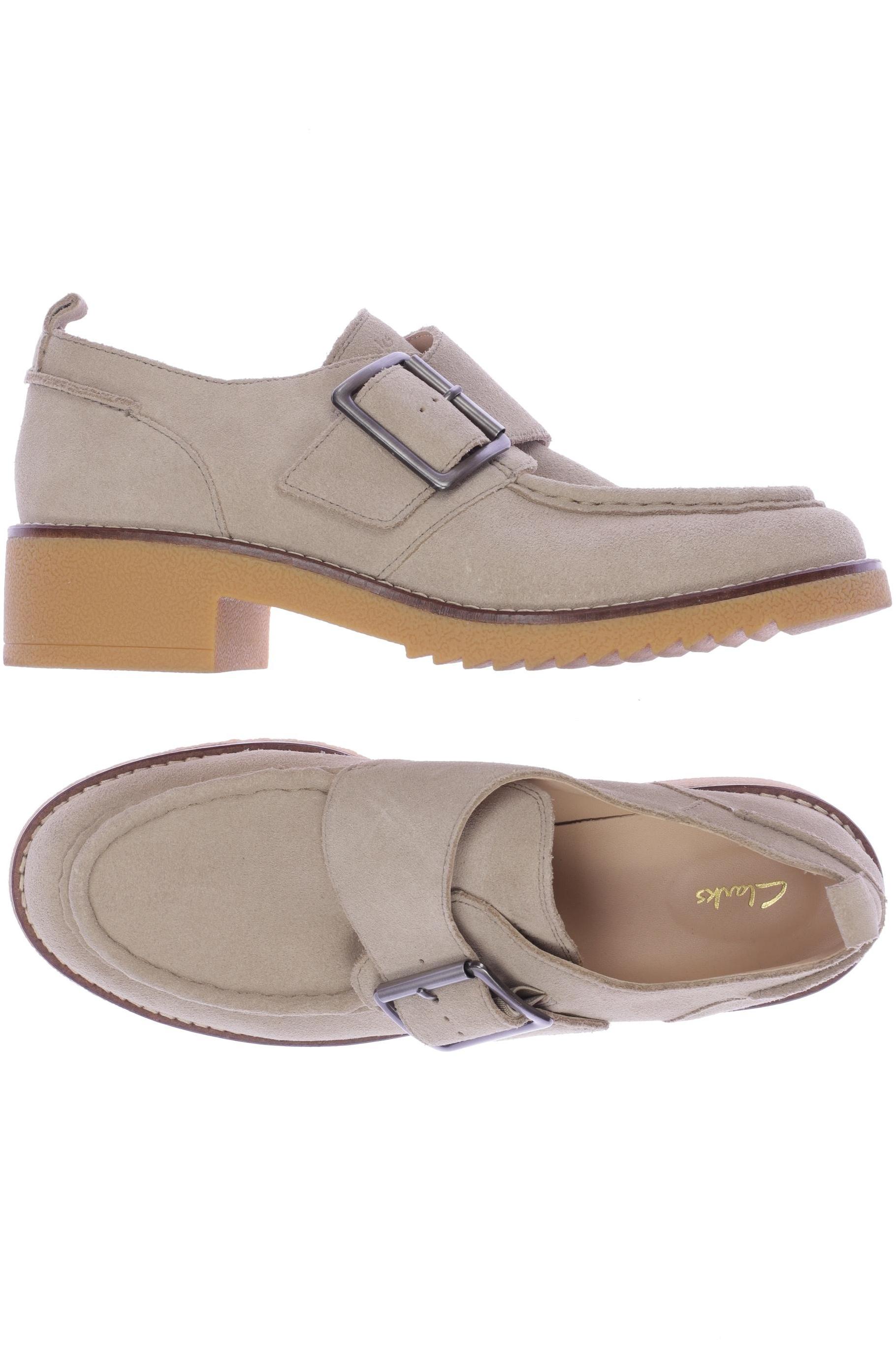 

Clarks Damen Halbschuh, beige, Gr. 41.5