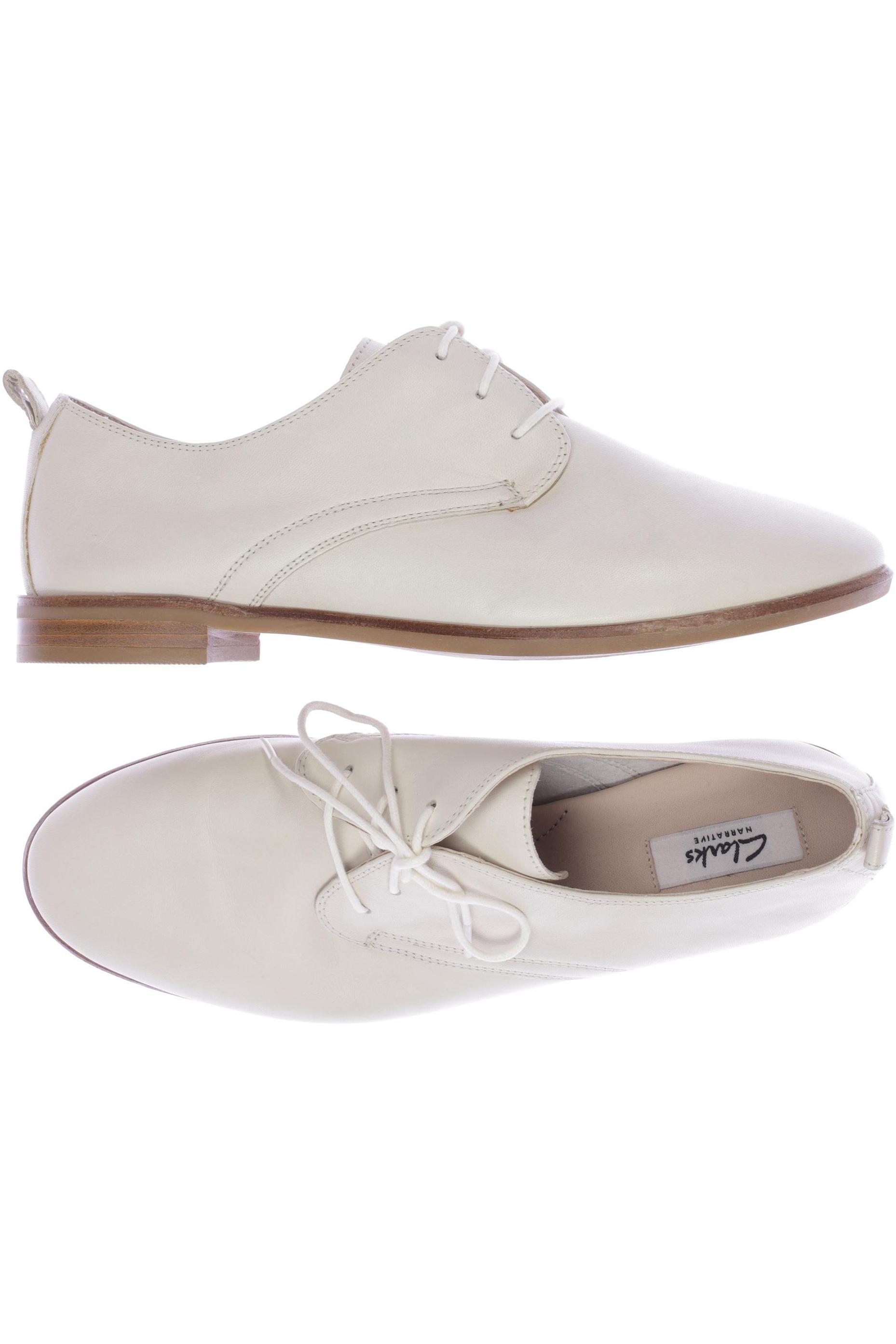 

Clarks Damen Halbschuh, weiß, Gr. 39