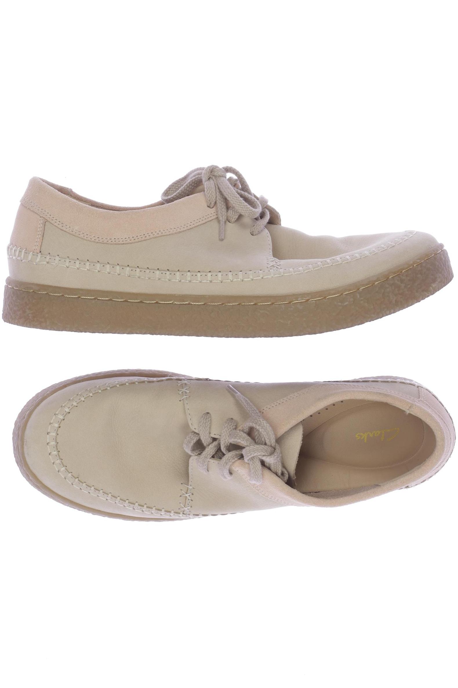 

Clarks Damen Halbschuh, beige, Gr. 42