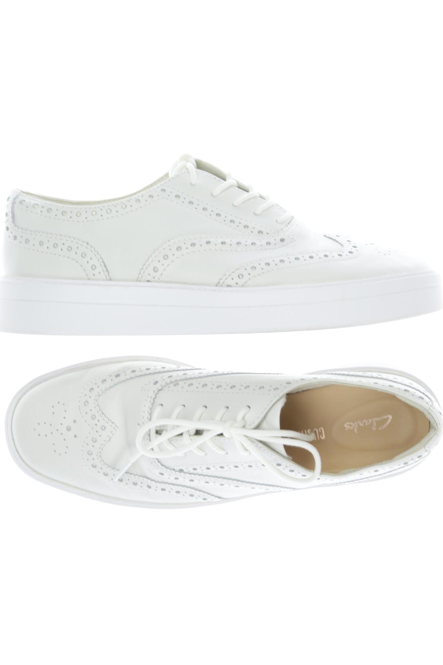 

Clarks Damen Halbschuh, weiß, Gr. 39