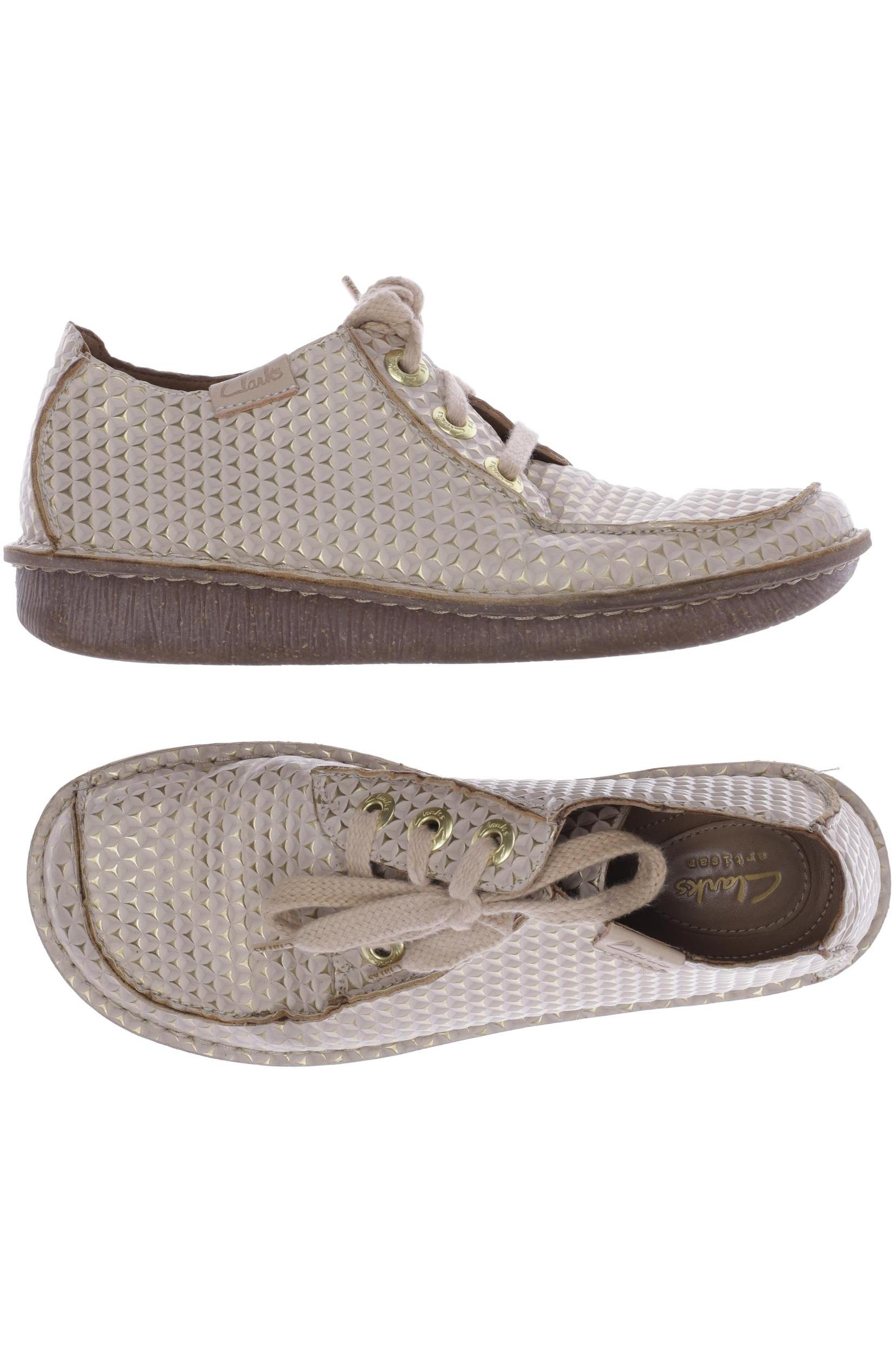

Clarks Damen Halbschuh, beige, Gr. 40