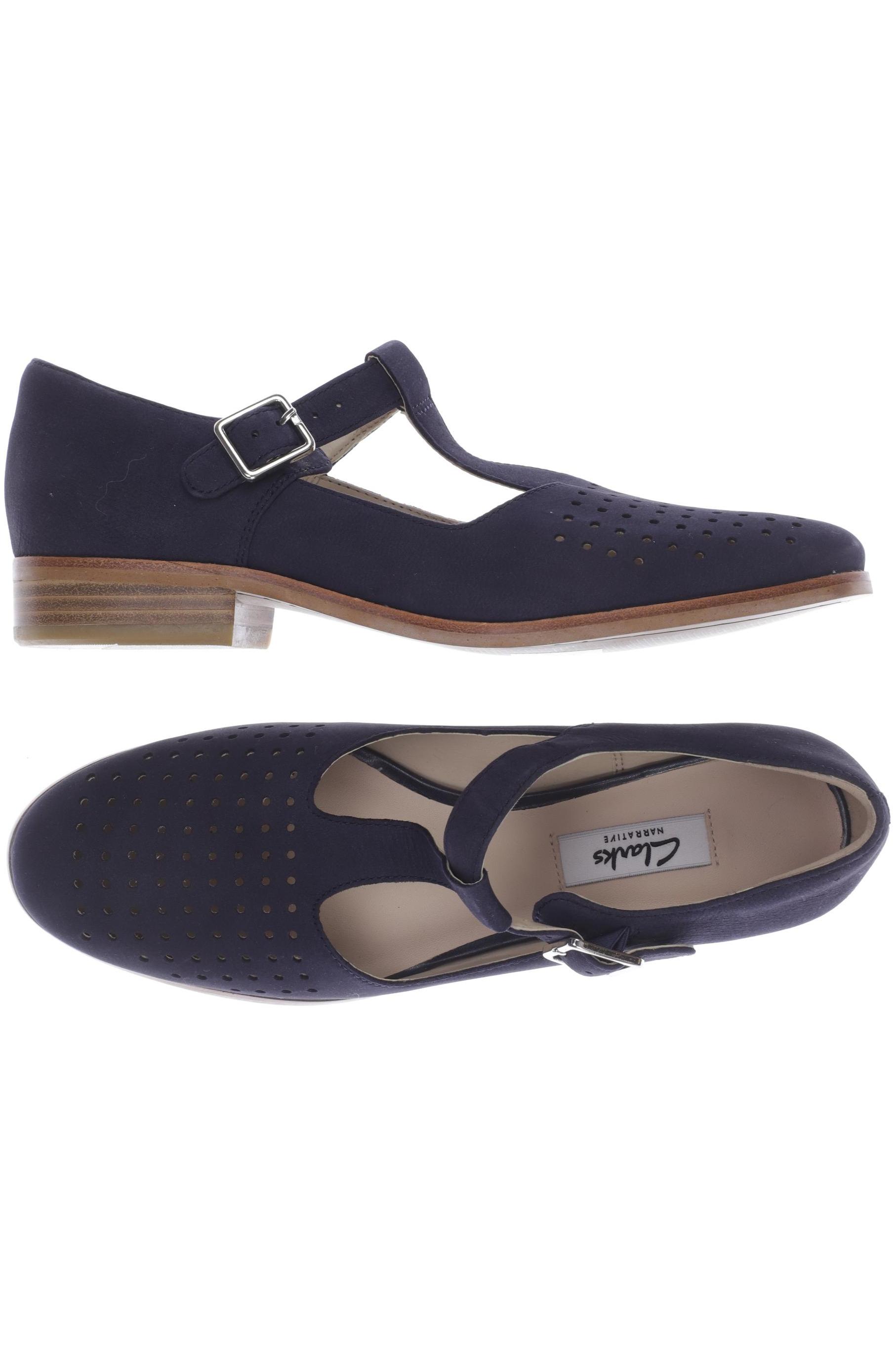 

Clarks Damen Halbschuh, marineblau, Gr. 38