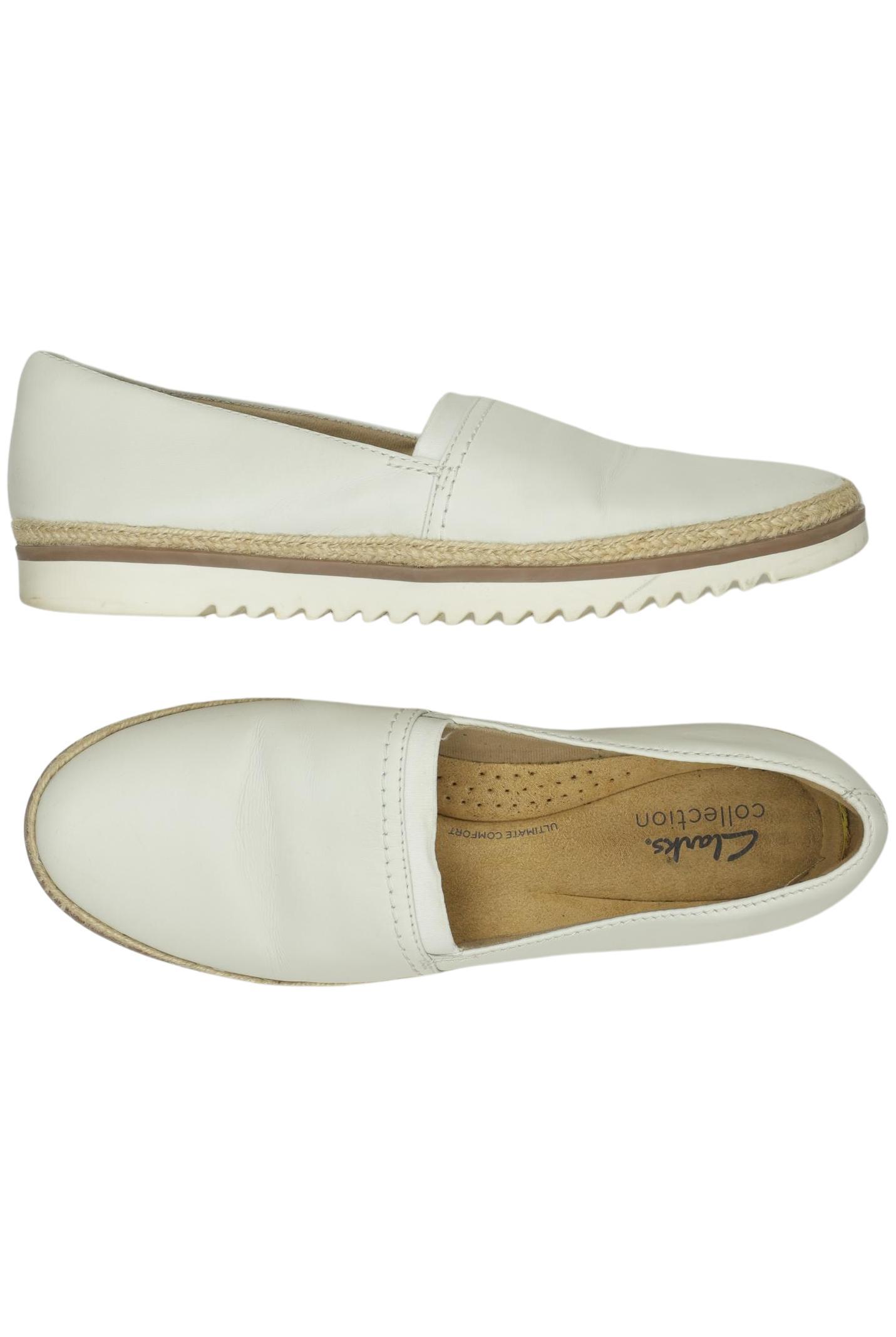 

Clarks Damen Halbschuh, weiß, Gr. 39
