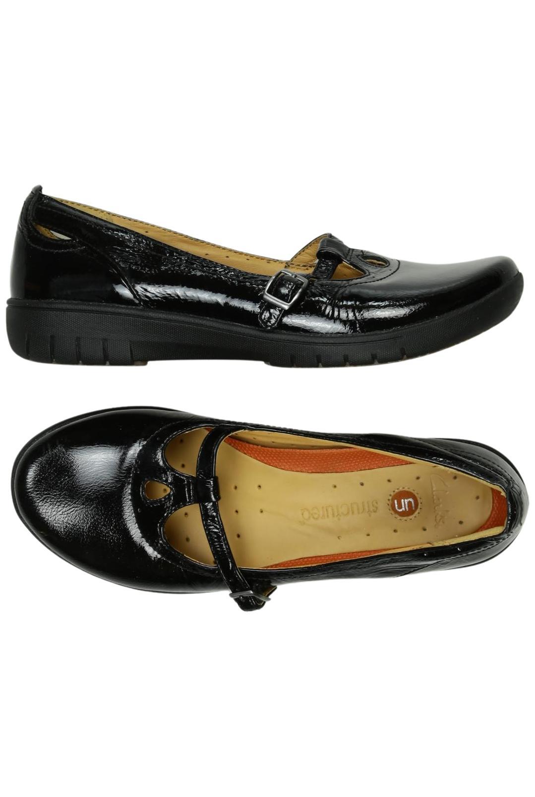 

Clarks Damen Halbschuh, schwarz, Gr. 5.5