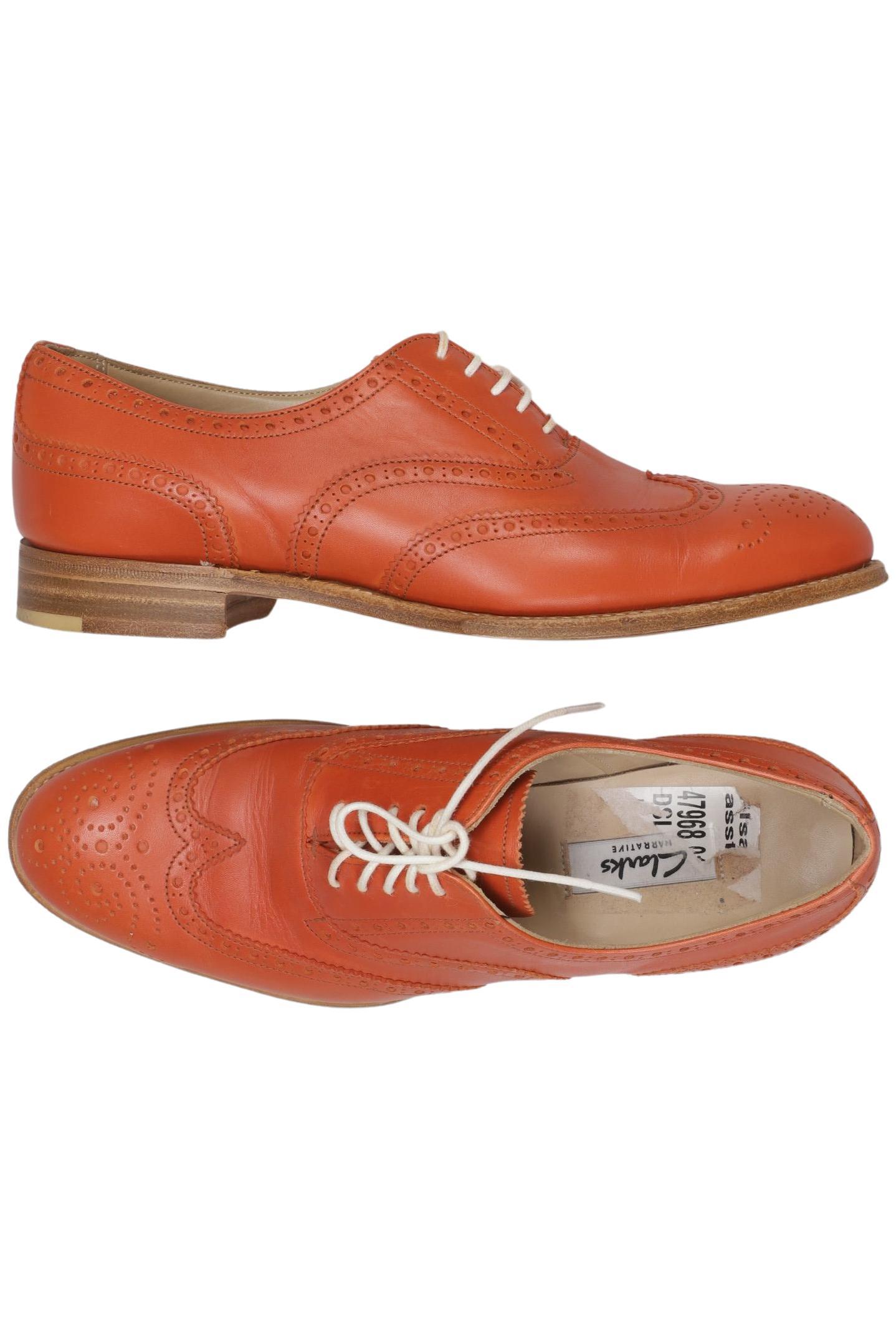 

Clarks Damen Halbschuh, orange, Gr. 37