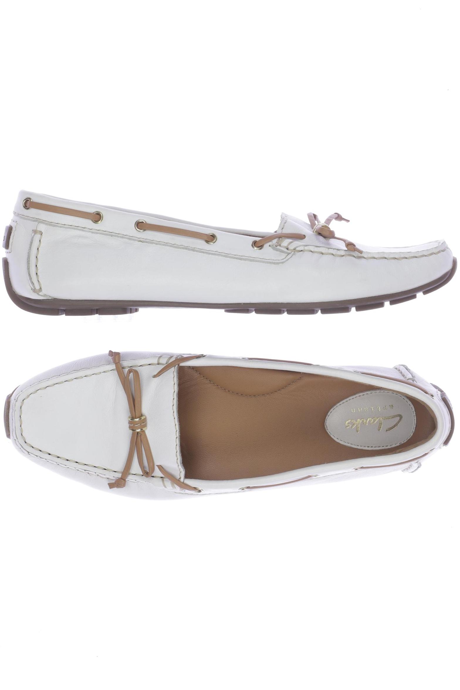 

Clarks Damen Halbschuh, weiß, Gr. 38