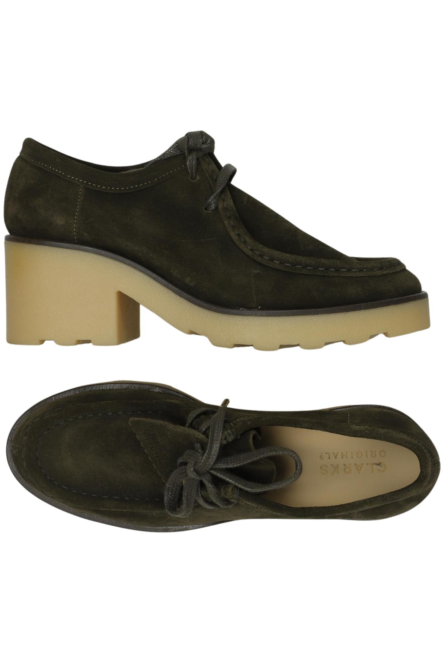 

Clarks Damen Halbschuh, grün, Gr. 39.5