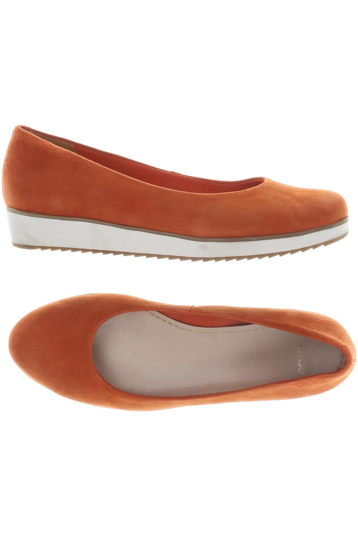 

Clarks Damen Halbschuh, orange, Gr. 4.5