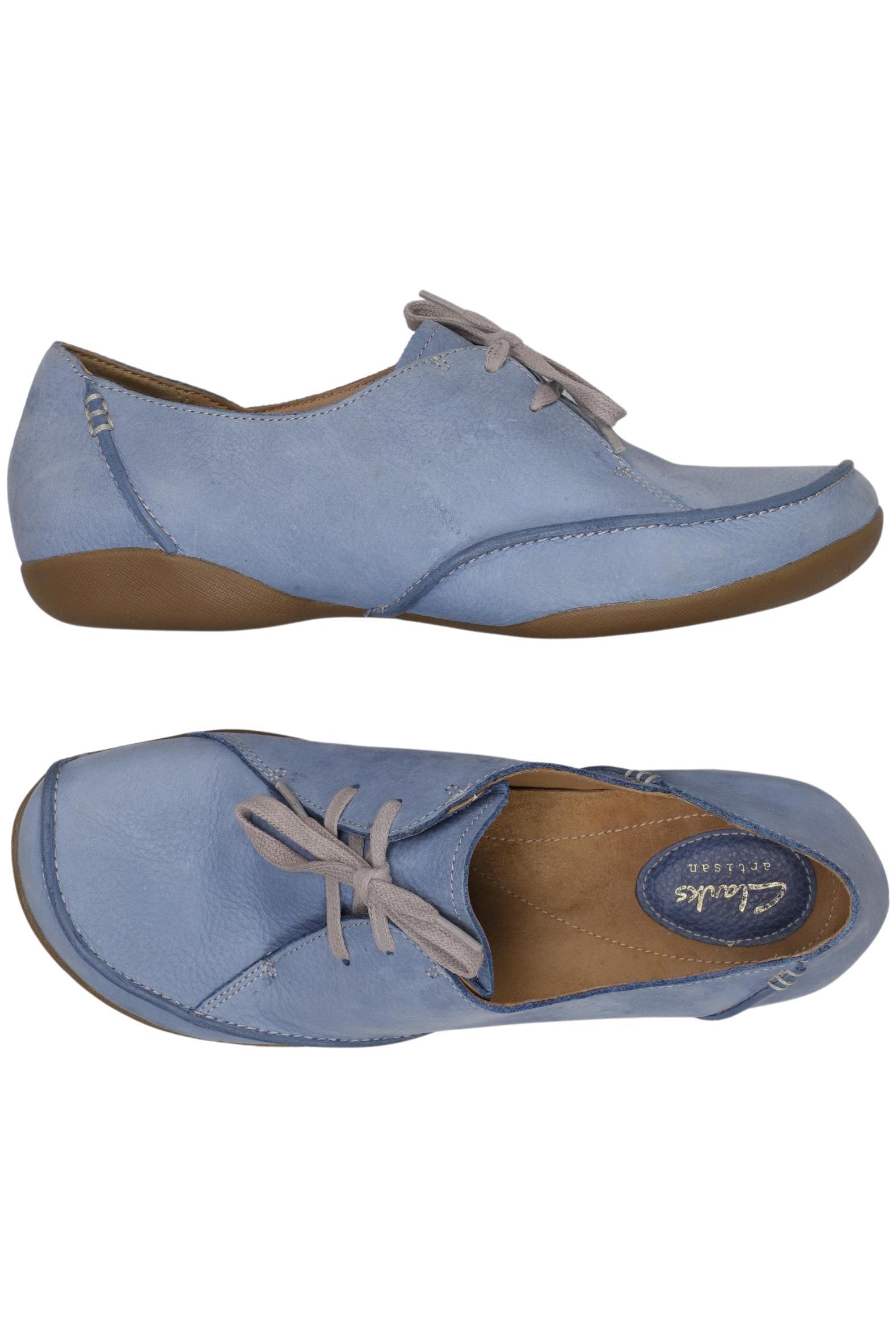 

Clarks Damen Halbschuh, hellblau, Gr. 39.5