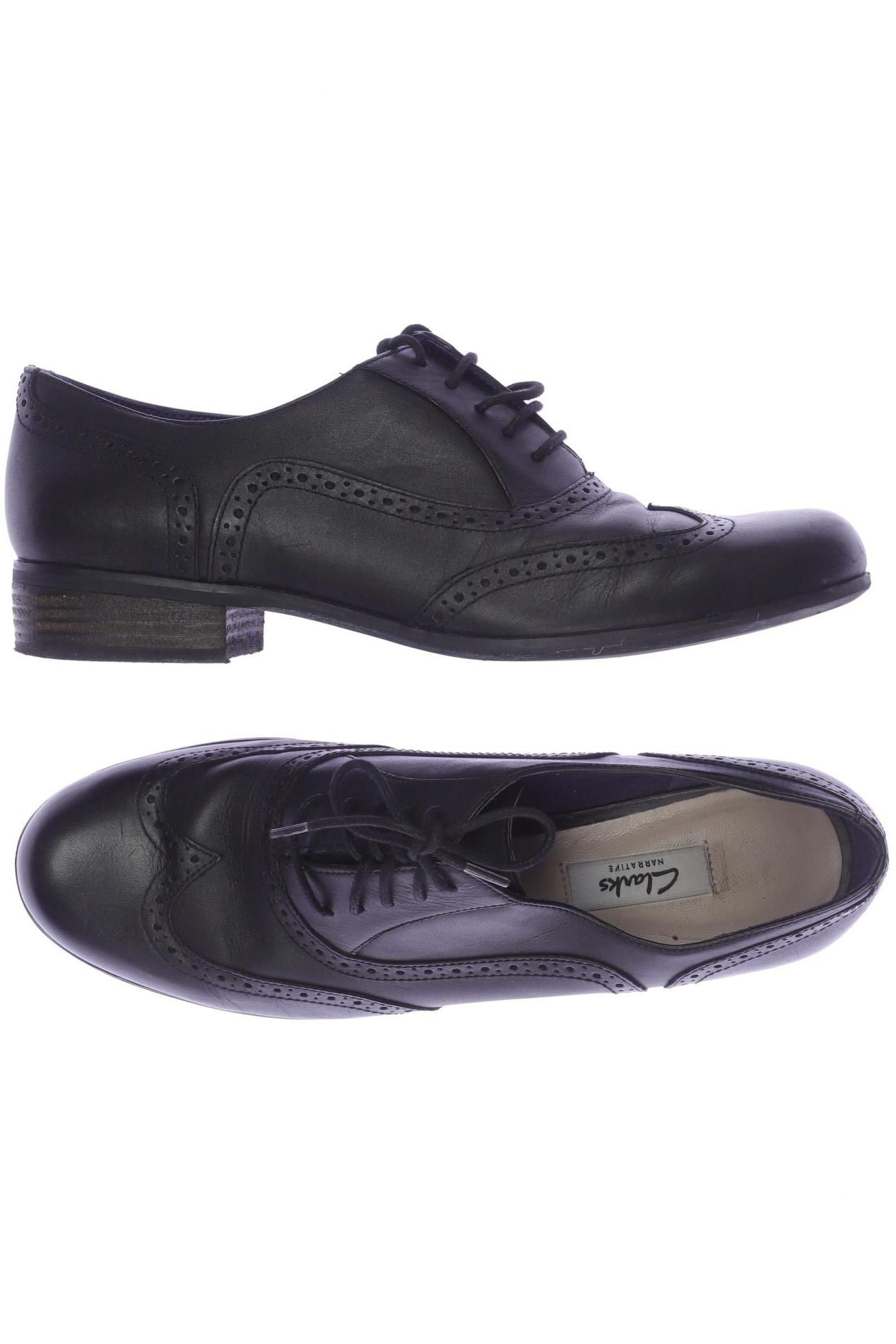 

Clarks Damen Halbschuh, schwarz, Gr. 7.5