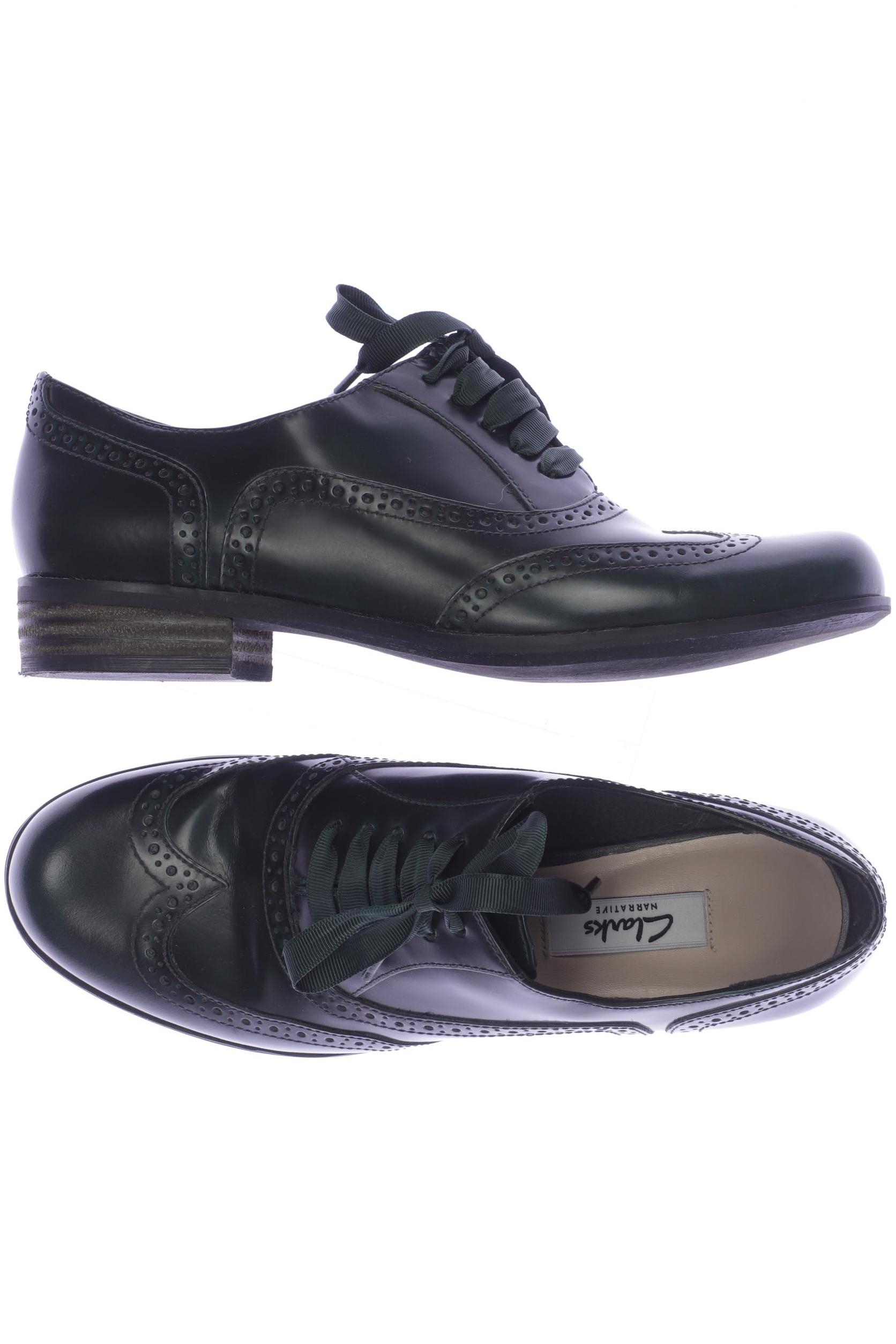 

Clarks Damen Halbschuh, grün, Gr. 4.5