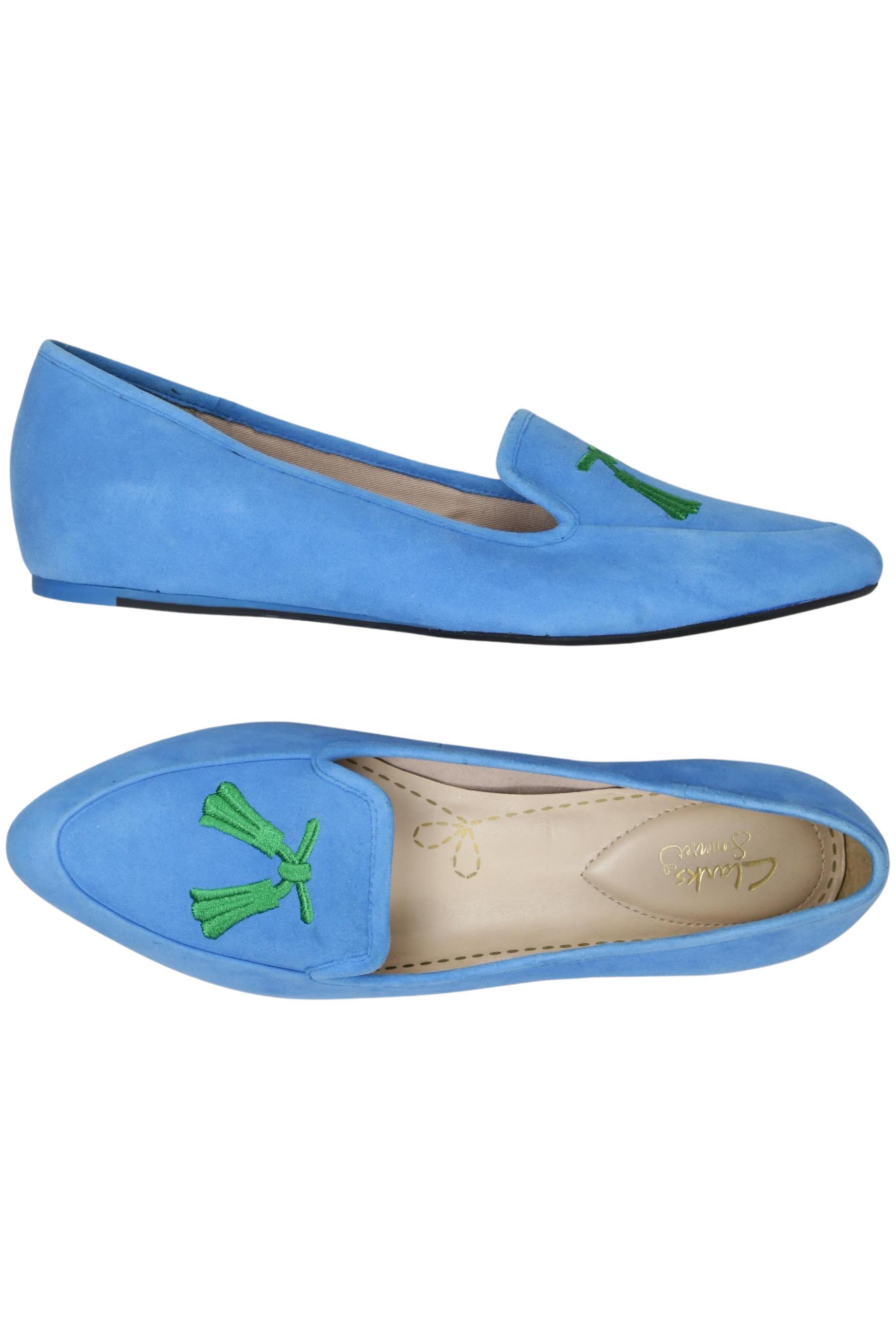 

Clarks Damen Halbschuh, hellblau, Gr. 40