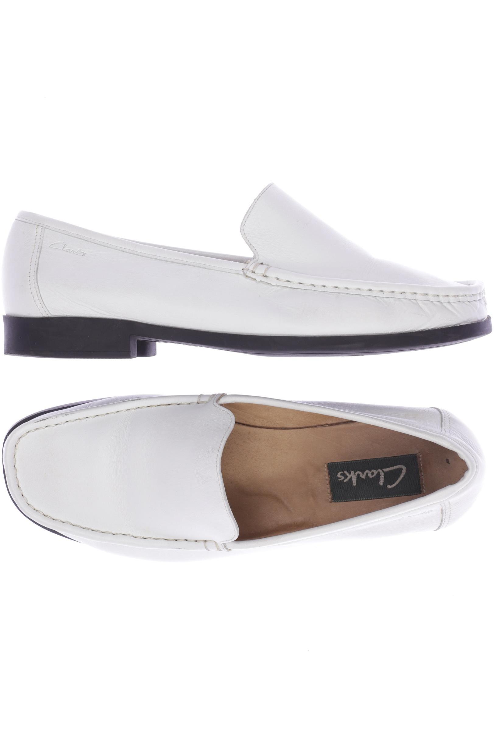 

Clarks Damen Halbschuh, weiß, Gr. 6.5