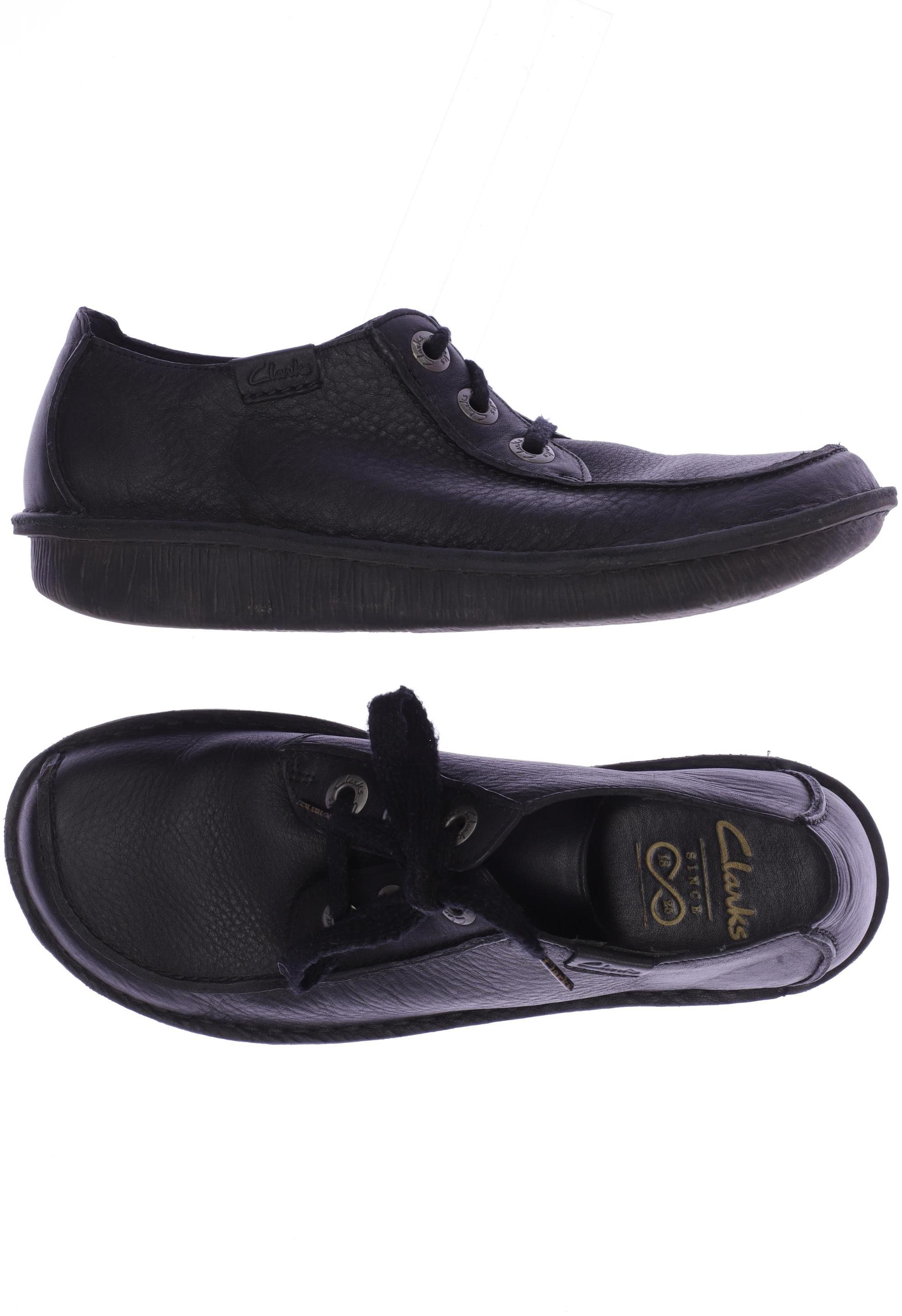 

Clarks Damen Halbschuh, schwarz, Gr. 7.5