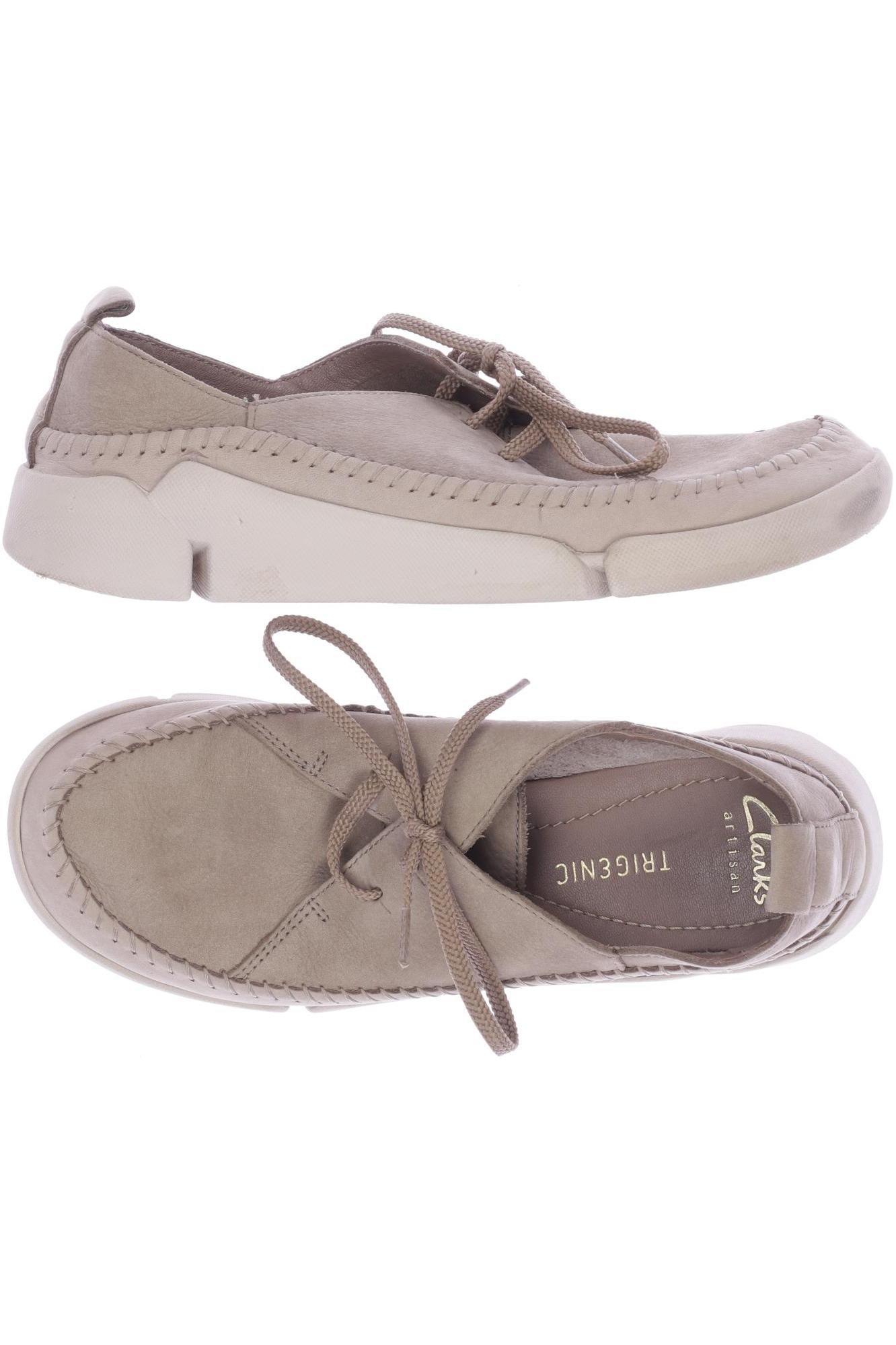 

Clarks Damen Halbschuh, beige, Gr. 38