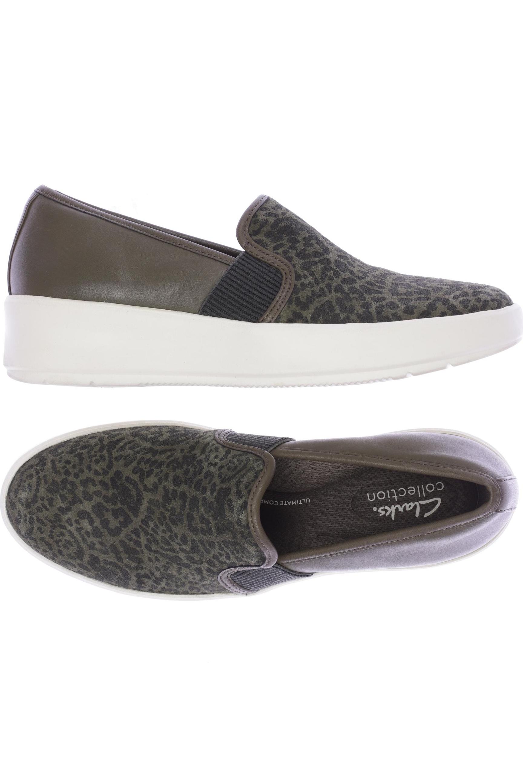 

Clarks Damen Halbschuh, grün, Gr. 39.5
