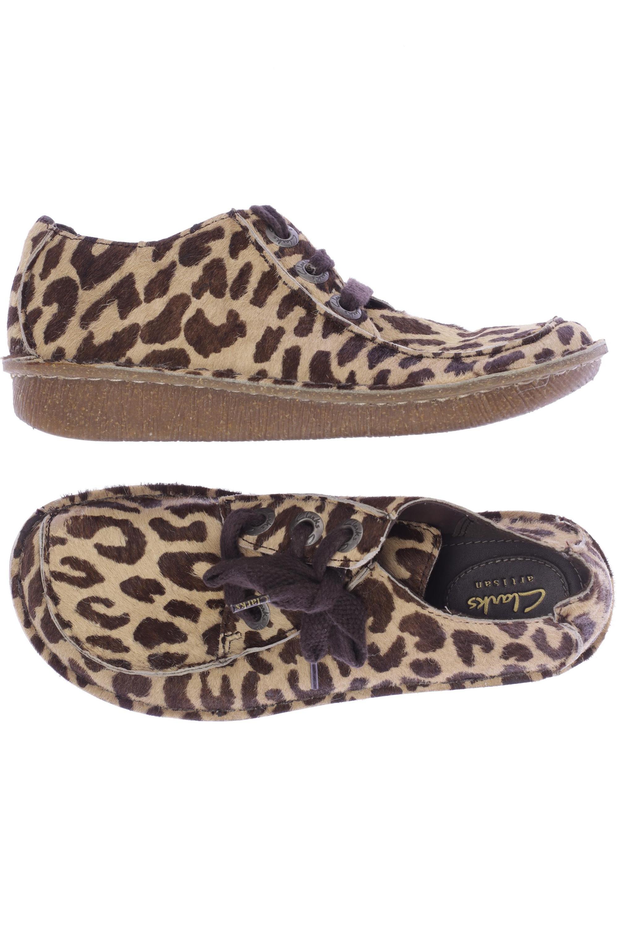 

Clarks Damen Halbschuh, beige, Gr. 5
