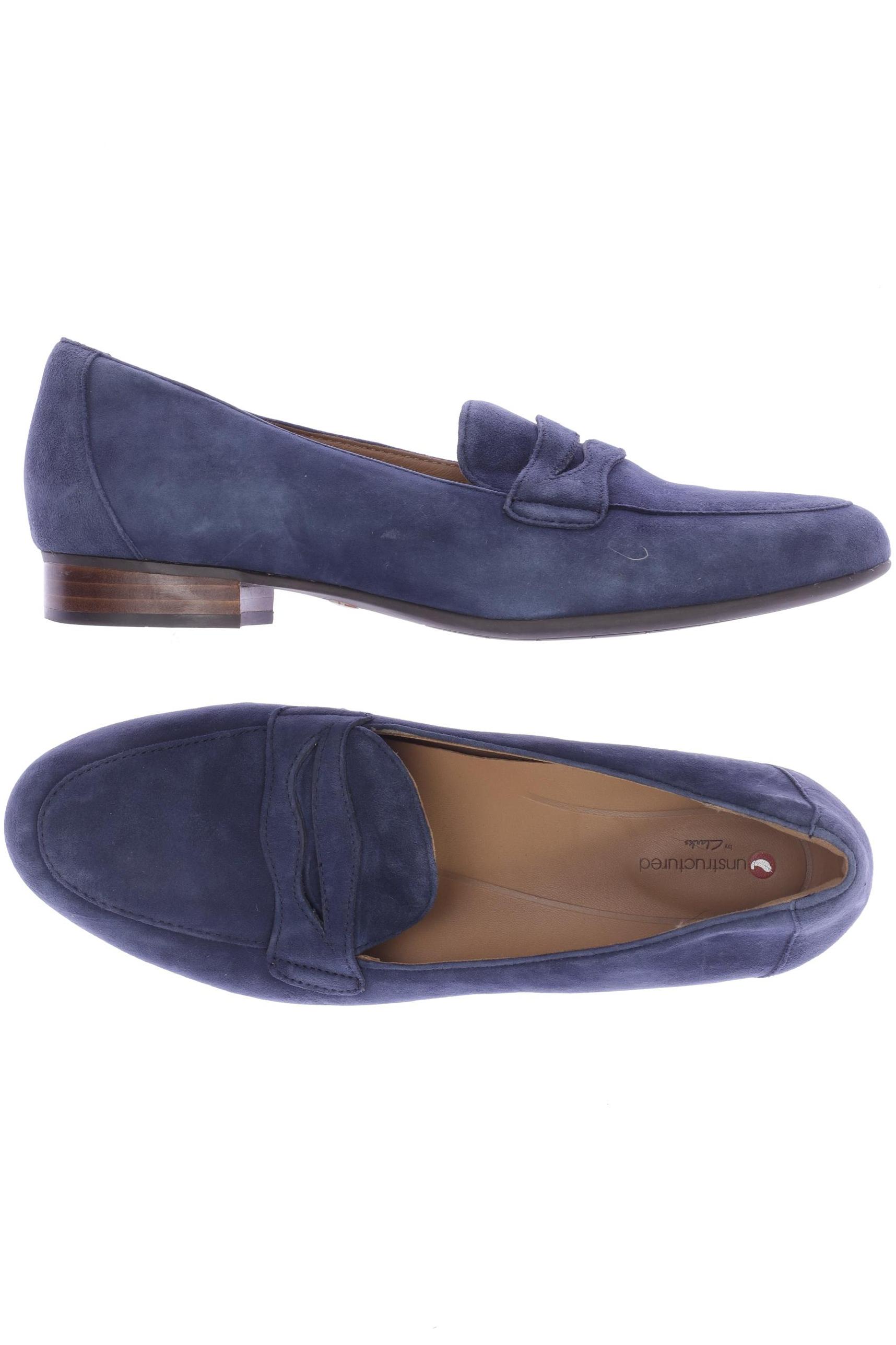 

Clarks Damen Halbschuh, blau, Gr. 39.5