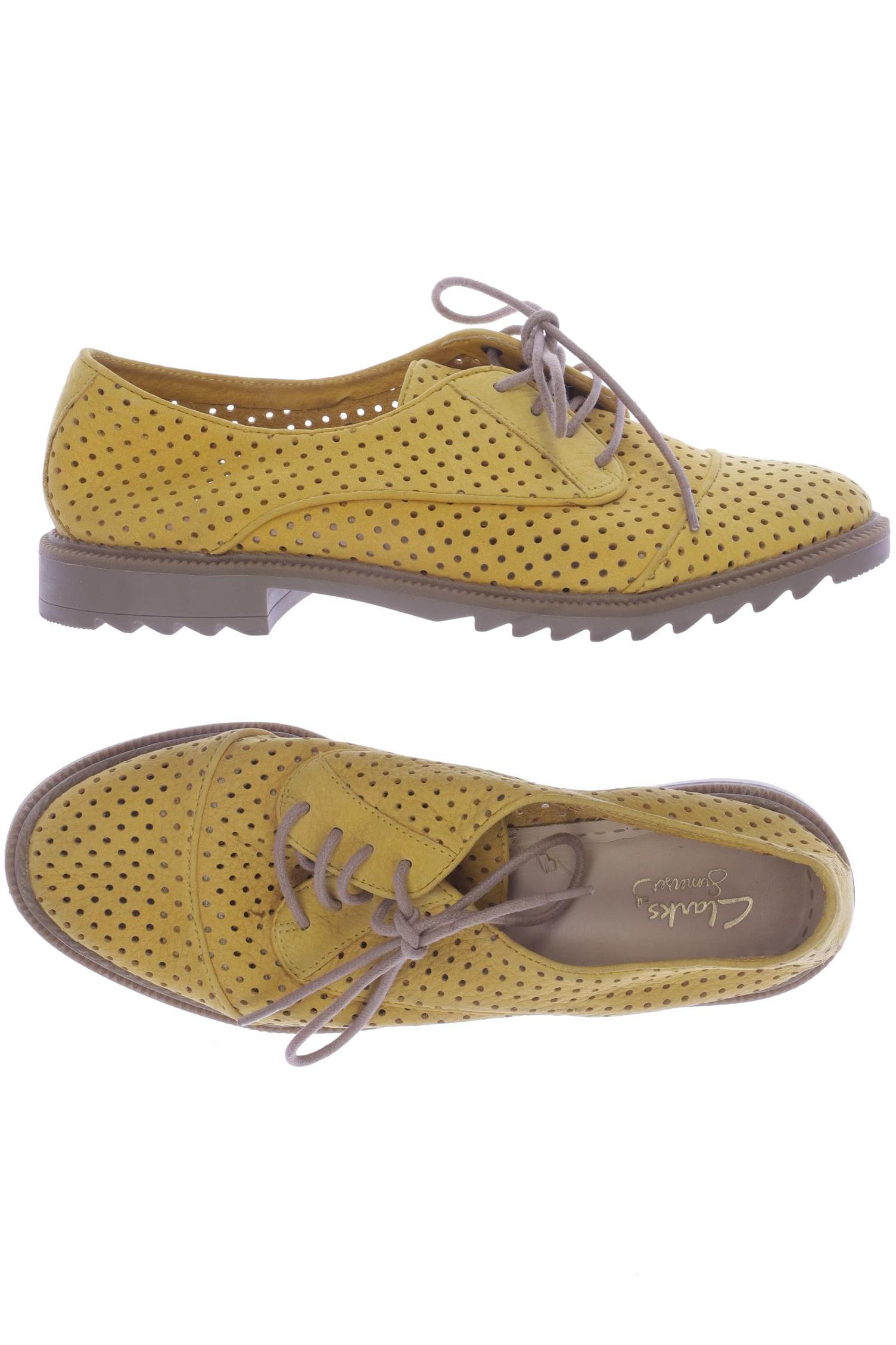 

Clarks Damen Halbschuh, gelb, Gr. 38
