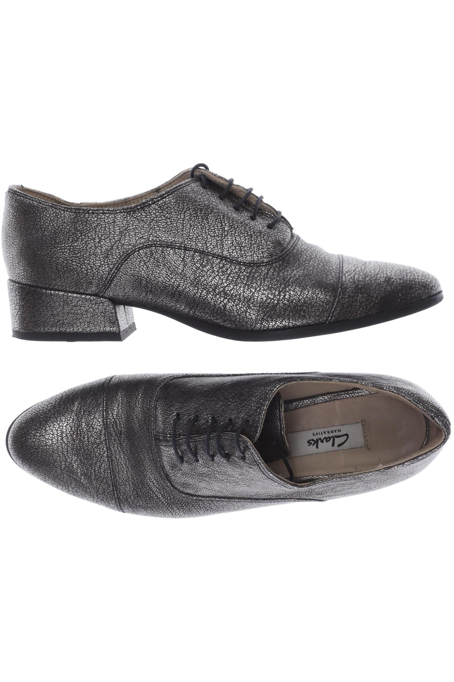 

Clarks Damen Halbschuh, grau, Gr. 5.5