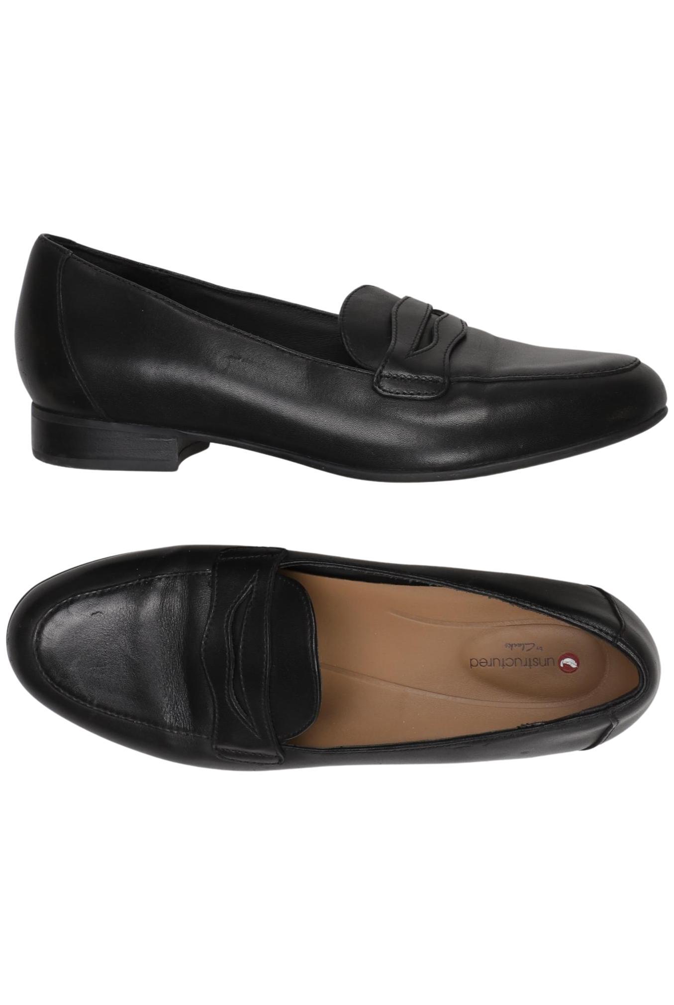 

Clarks Damen Halbschuh, schwarz, Gr. 37.5