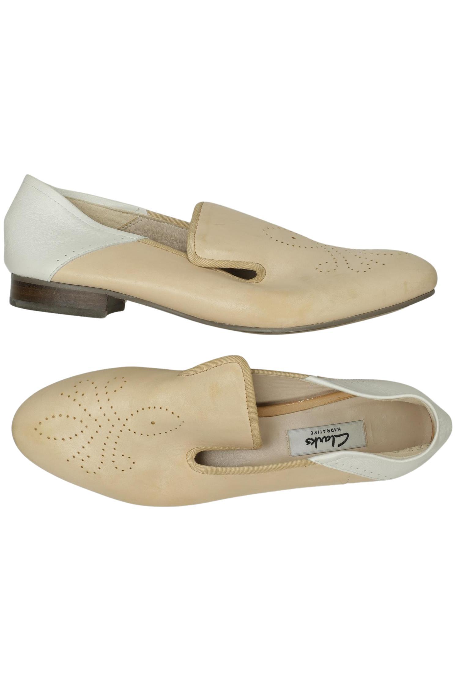 

Clarks Damen Halbschuh, beige, Gr. 39