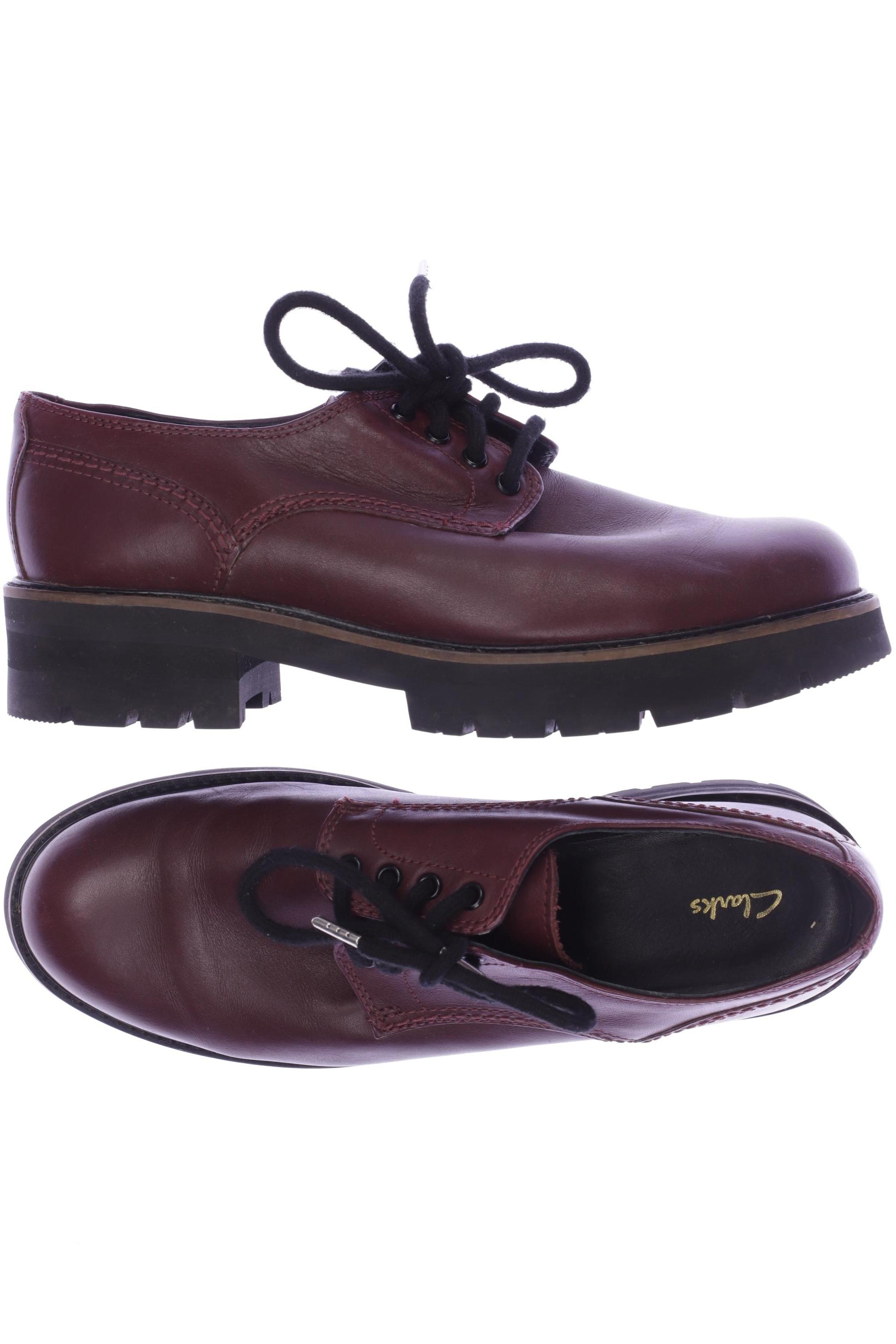 

Clarks Damen Halbschuh, bordeaux, Gr. 42