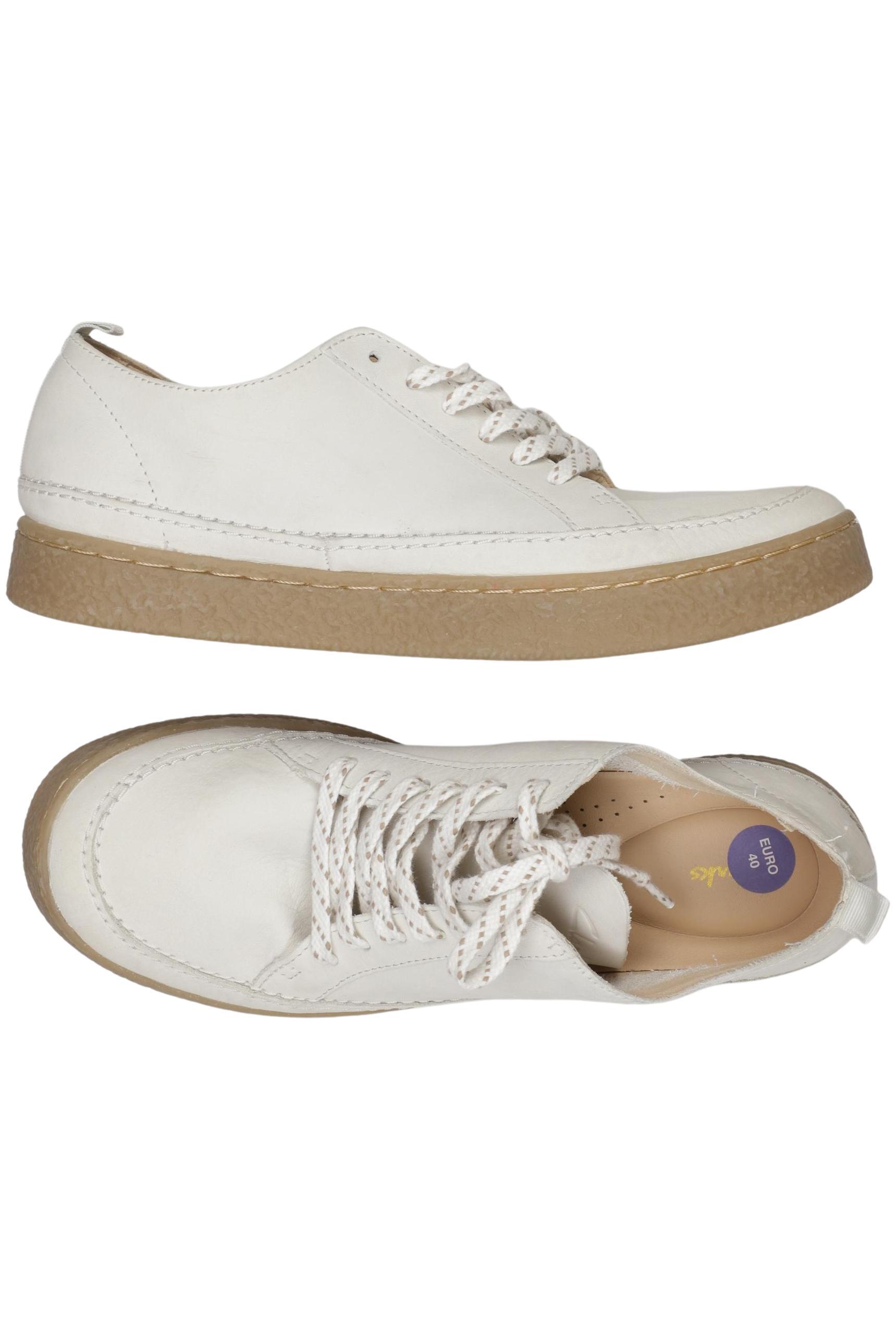 

Clarks Damen Halbschuh, cremeweiß, Gr. 40