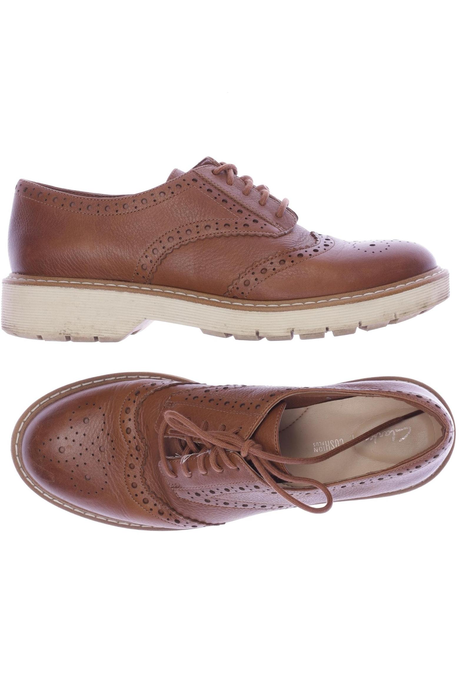 

Clarks Damen Halbschuh, braun, Gr. 38