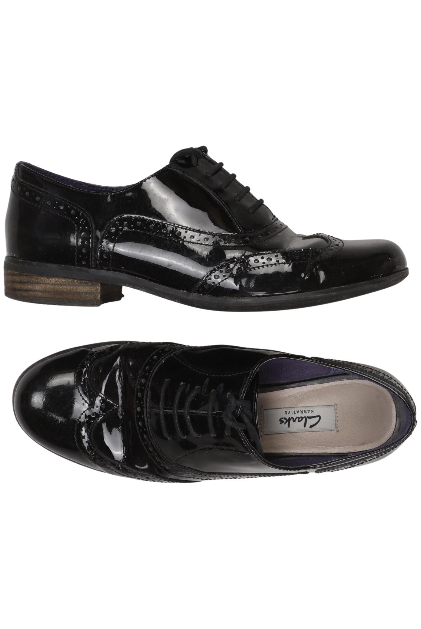 

Clarks Damen Halbschuh, schwarz, Gr. 37.5