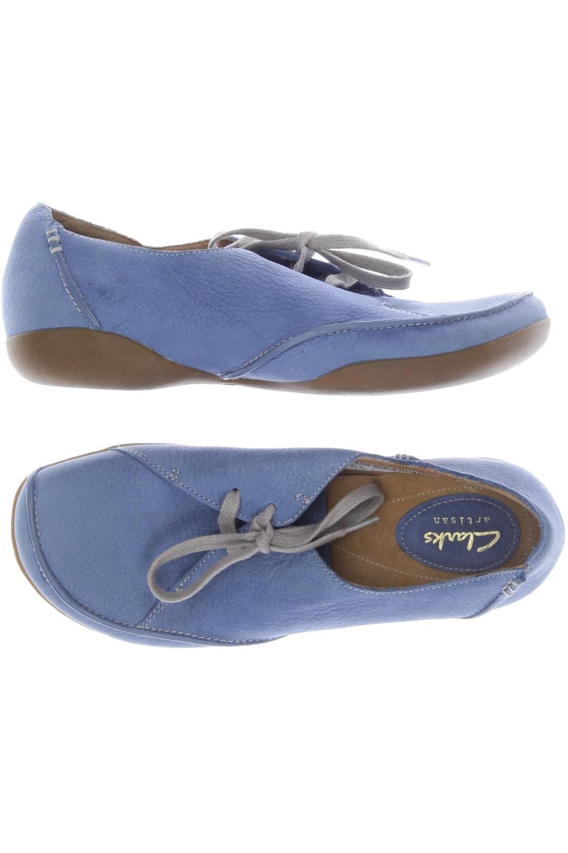 

Clarks Damen Halbschuh, blau, Gr. 37