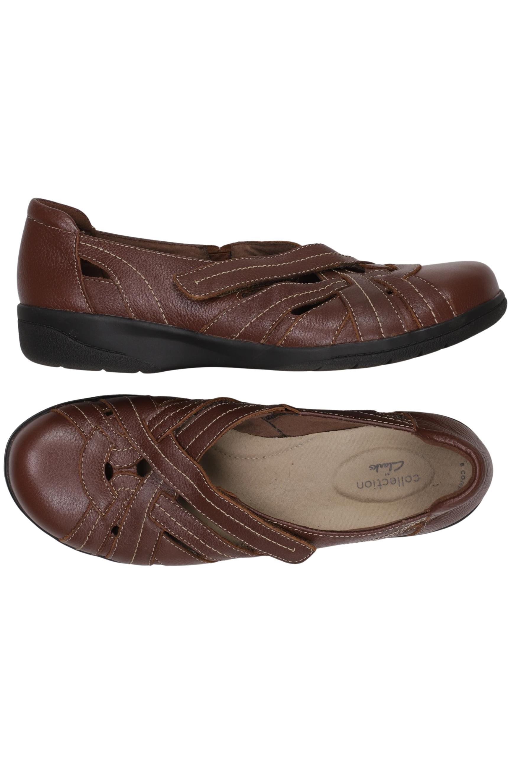 

Clarks Damen Halbschuh, braun, Gr. 41.5