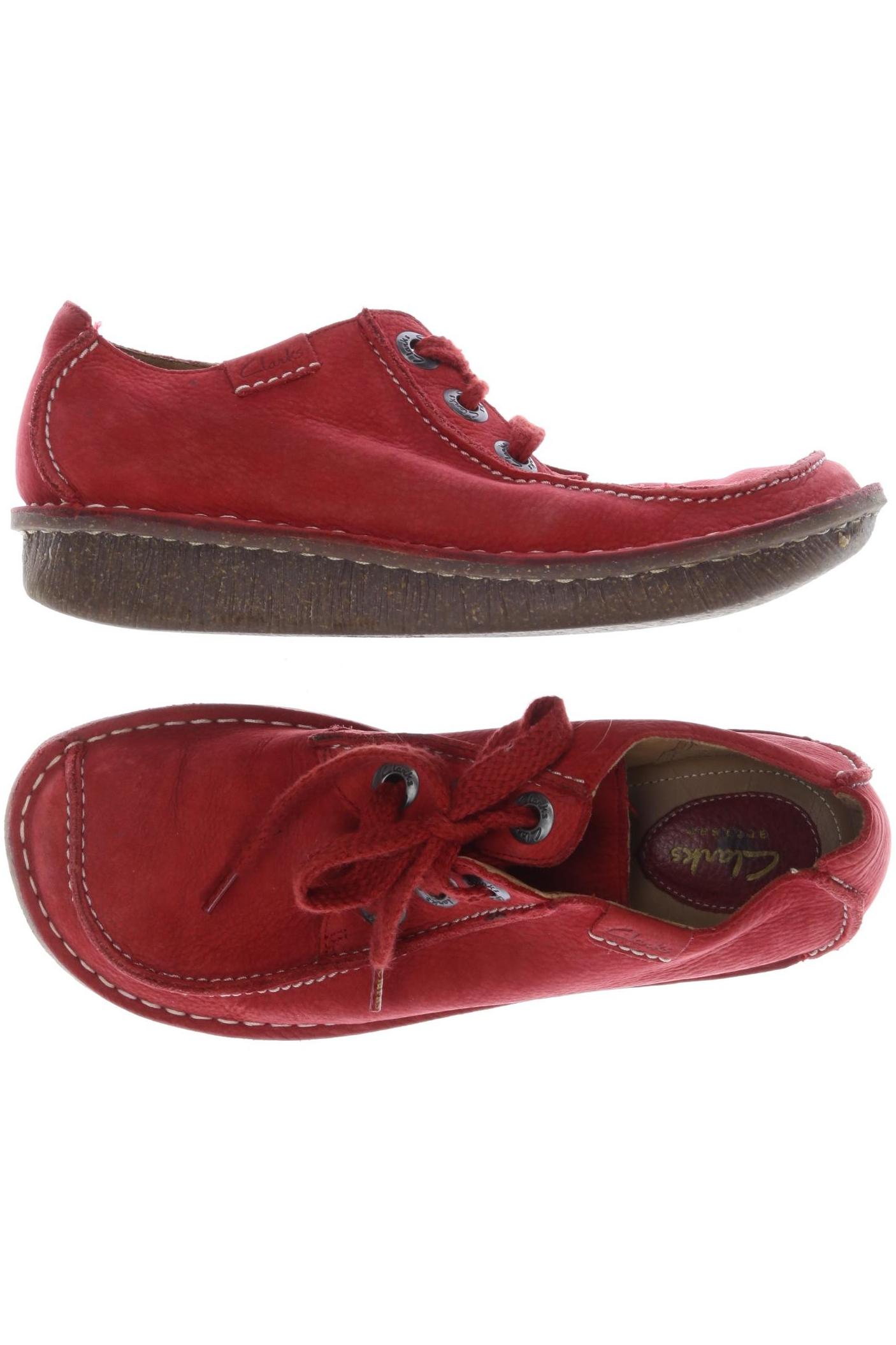 

Clarks Damen Halbschuh, rot, Gr. 39