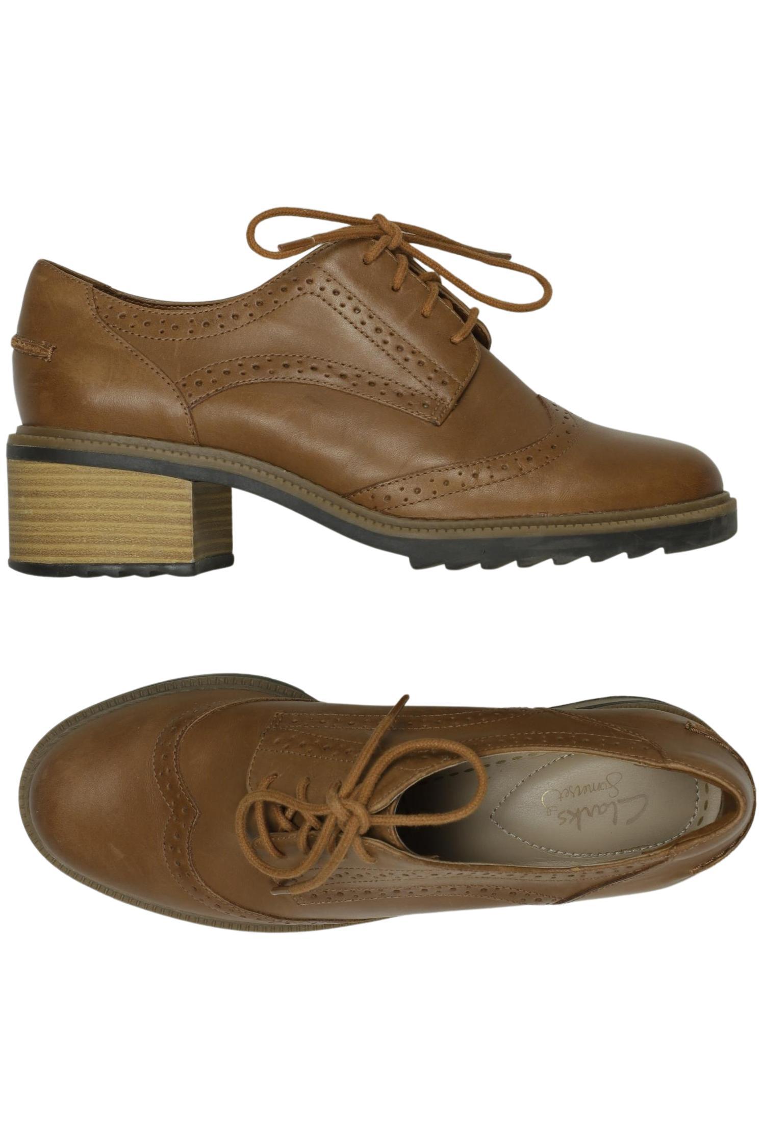 

Clarks Damen Halbschuh, braun, Gr. 38