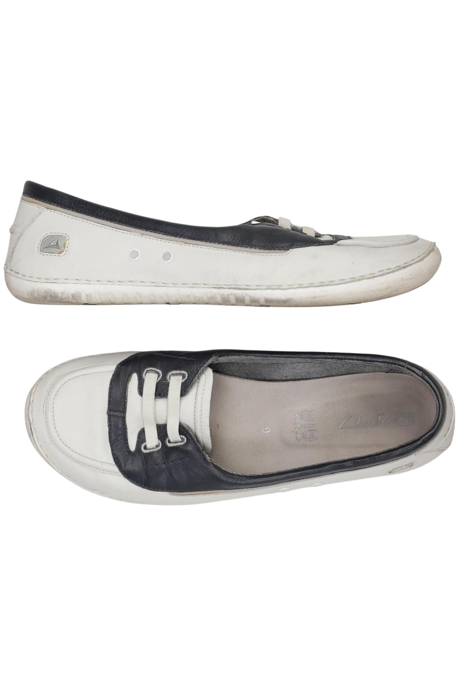 

Clarks Damen Halbschuh, weiß, Gr. 6