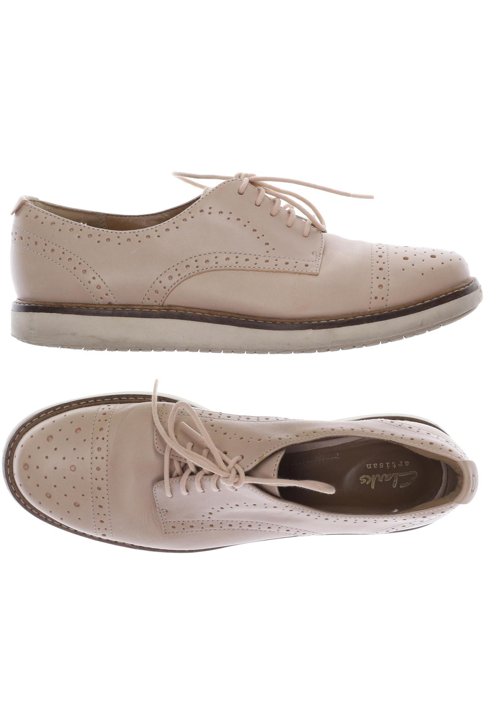 

Clarks Damen Halbschuh, beige, Gr. 39