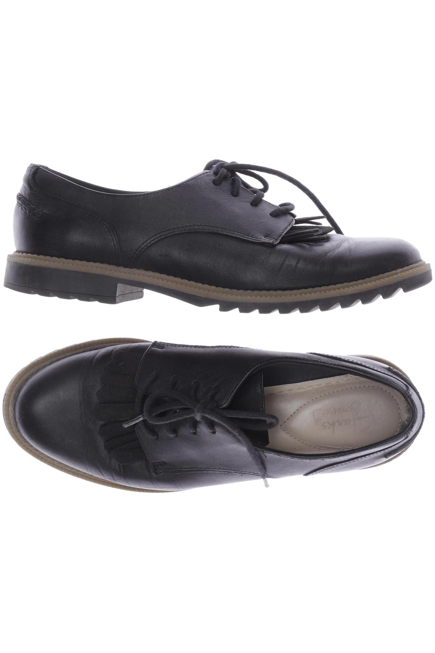 

Clarks Damen Halbschuh, schwarz, Gr. 37.5