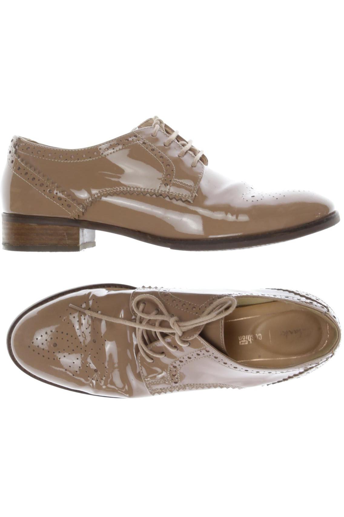 

Clarks Damen Halbschuh, beige, Gr. 40
