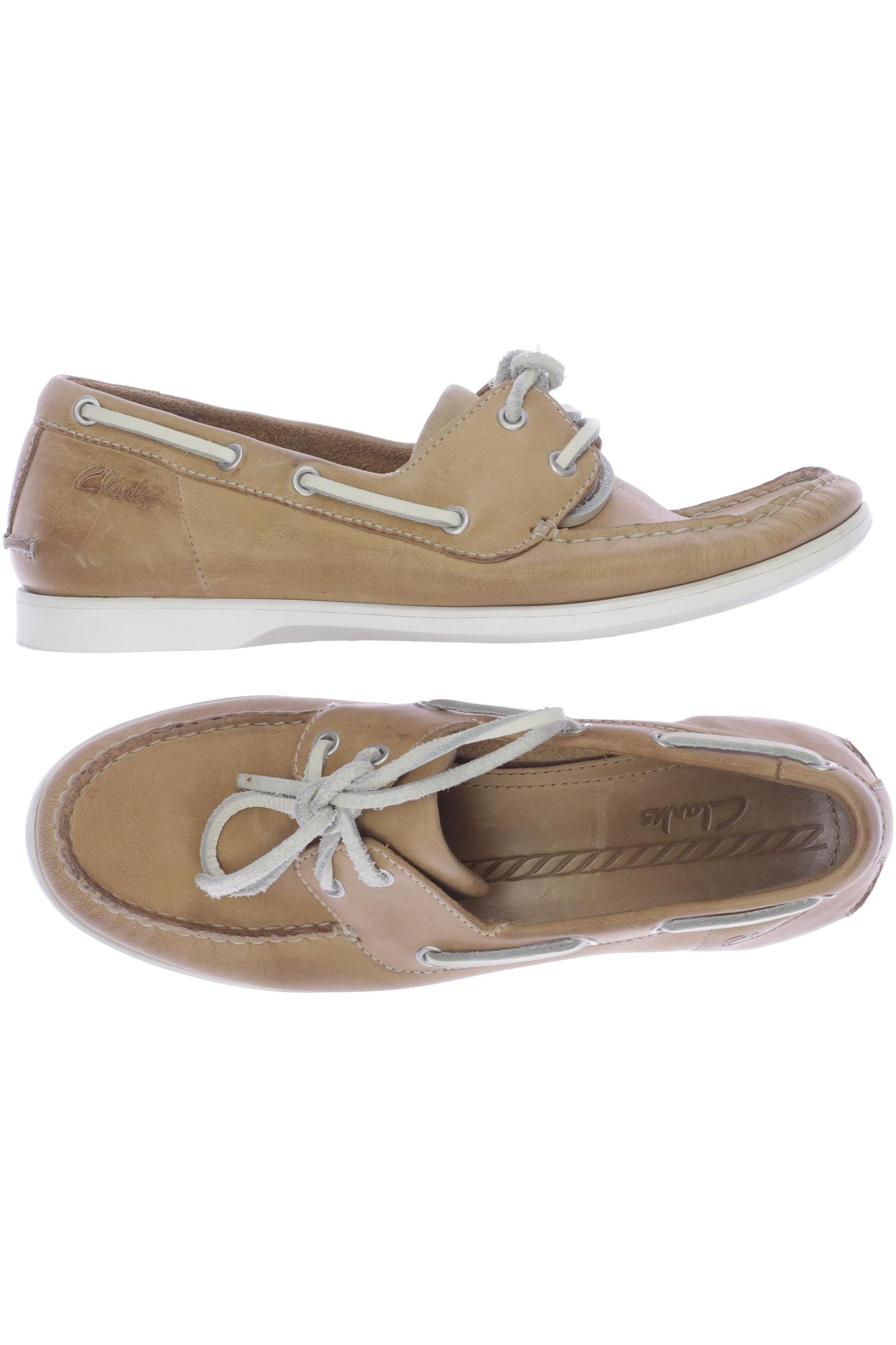 

Clarks Damen Halbschuh, beige, Gr. 37