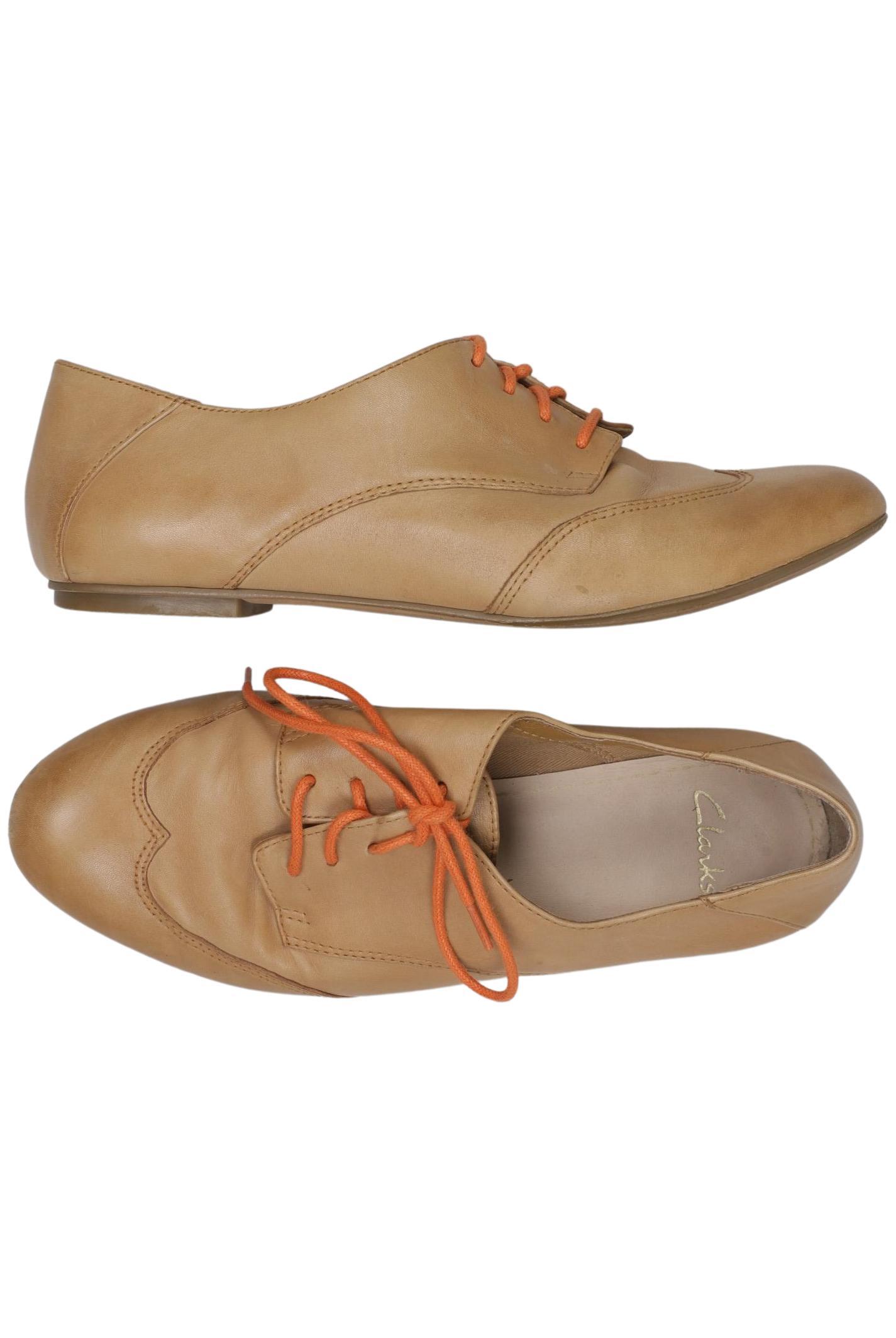 

Clarks Damen Halbschuh, beige, Gr. 3.5