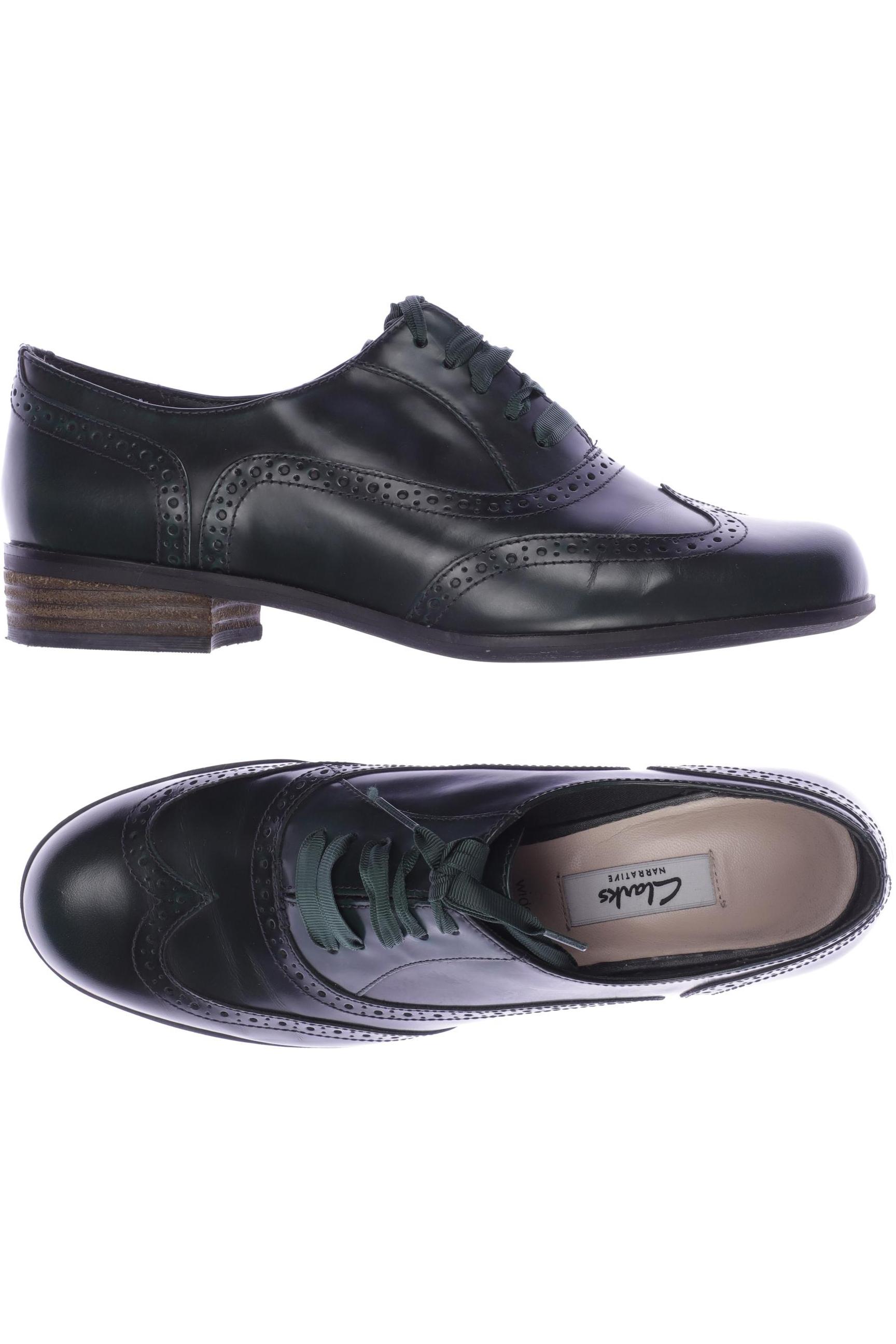 

Clarks Damen Halbschuh, grün, Gr. 6.5