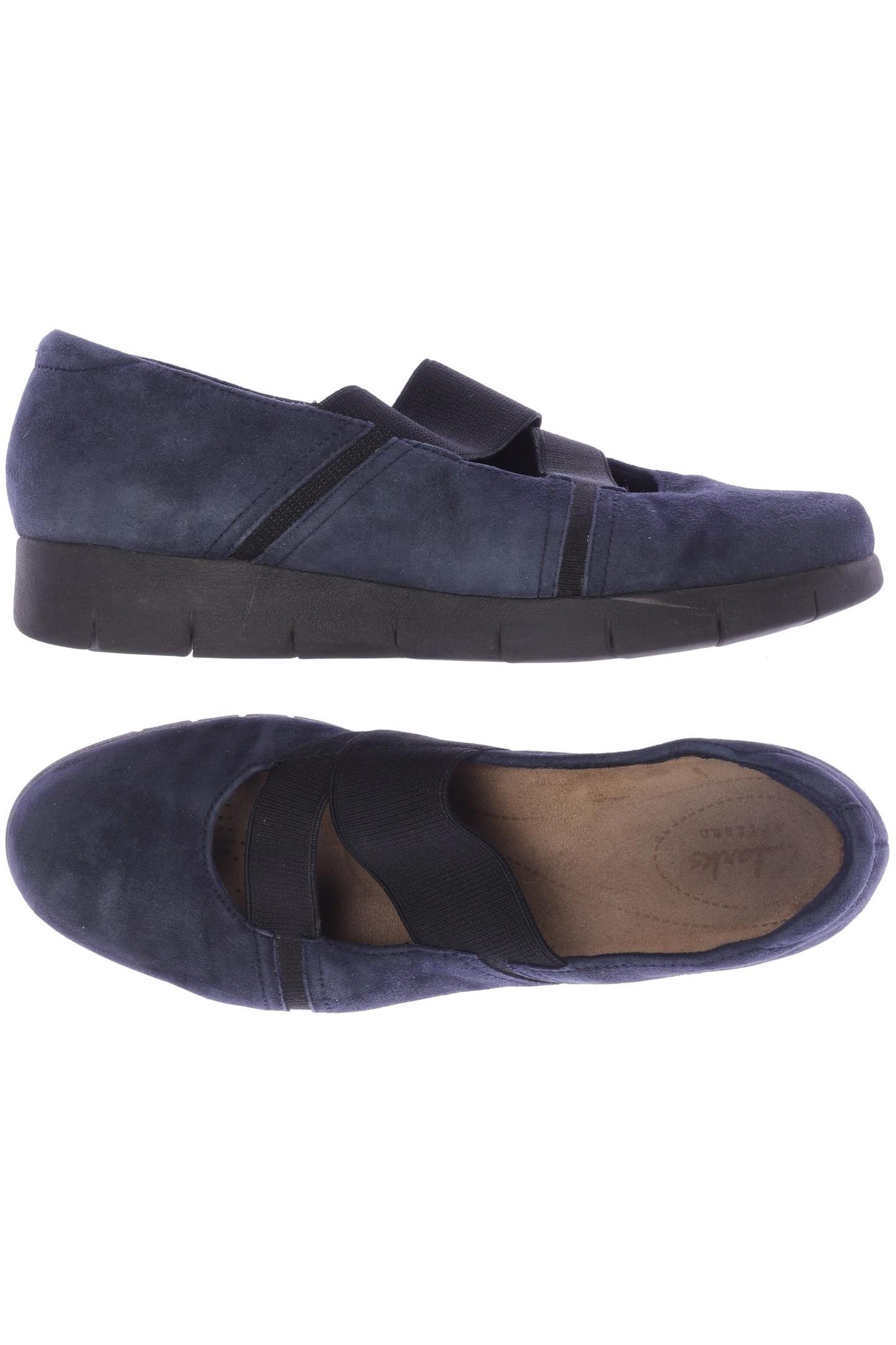 

Clarks Damen Halbschuh, marineblau, Gr. 39